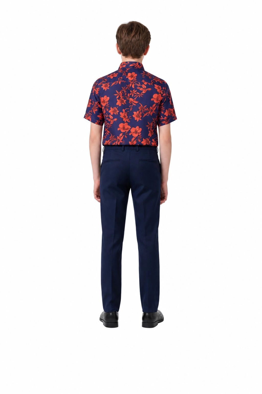 Elie Balleh Boys Slim Fit Floral Shirt