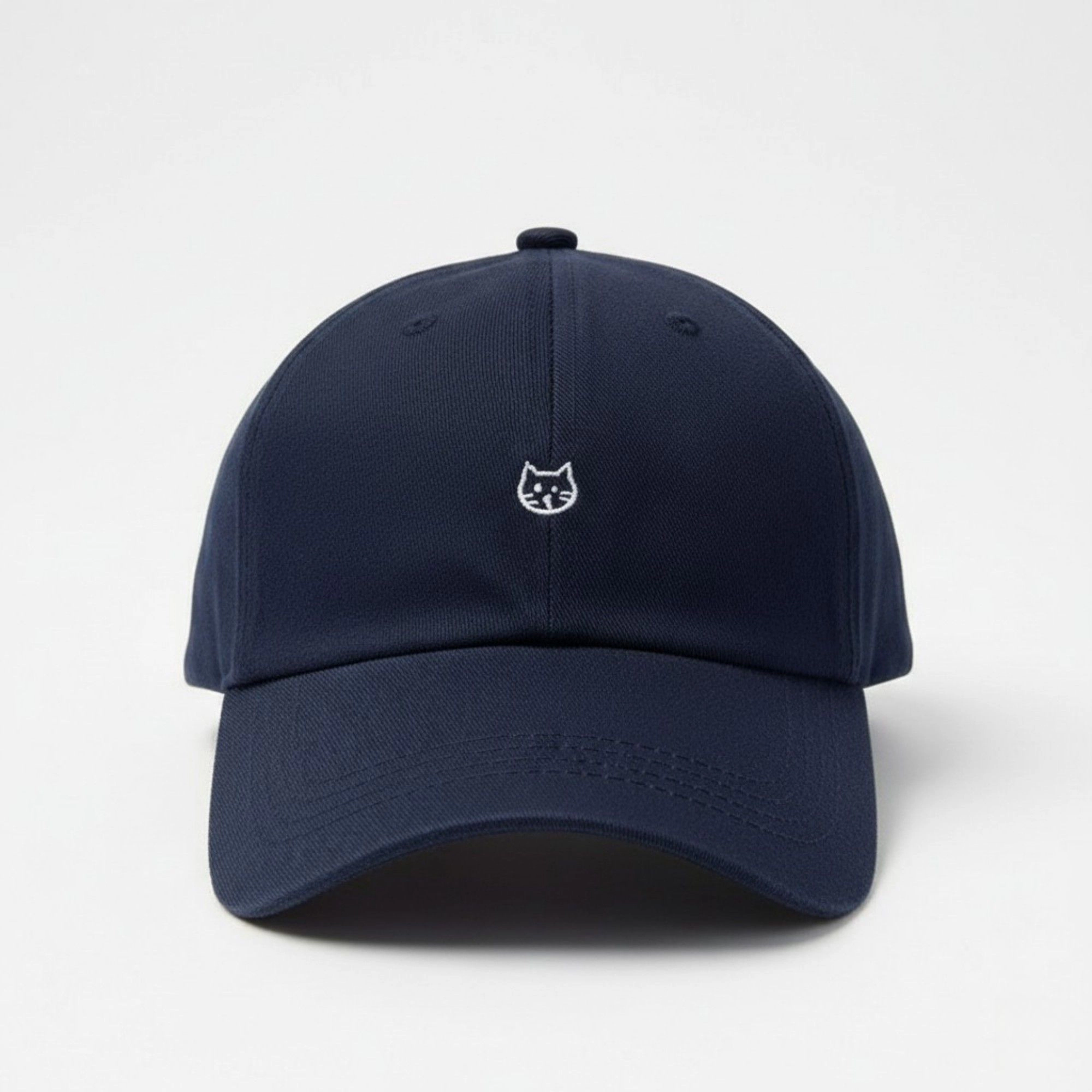 Anna-Kaci Women's Classic Adjustable Baseball Cap with Minimal Cat Embroidery and Curved Brim Design
