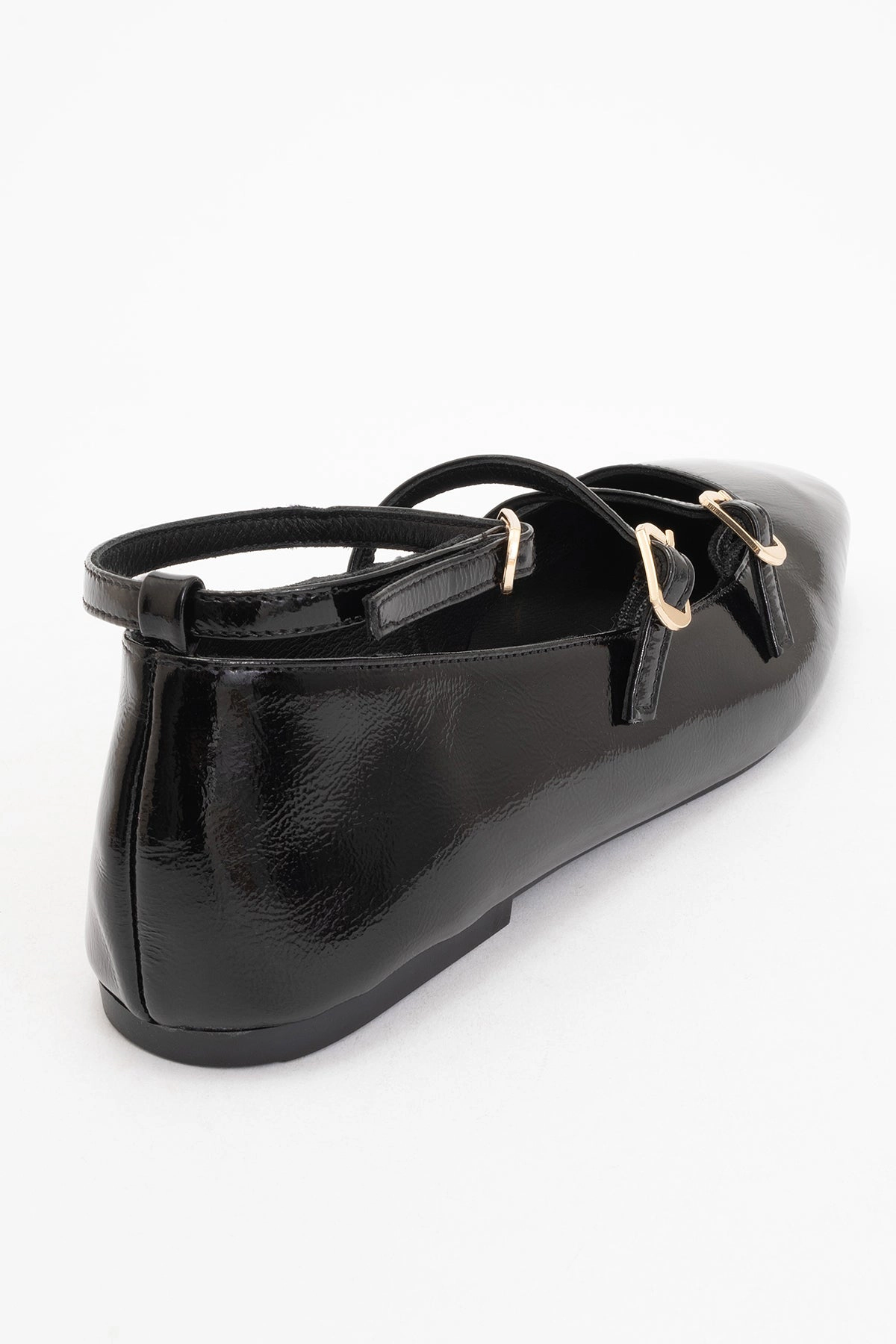 Forever & Always Womens Serena Leather Mary Jane Flats
