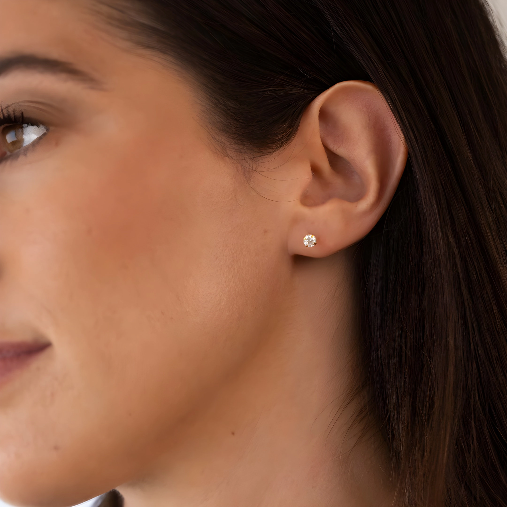 Mint & Lily Women's Crystal Flatback Stud Earrings