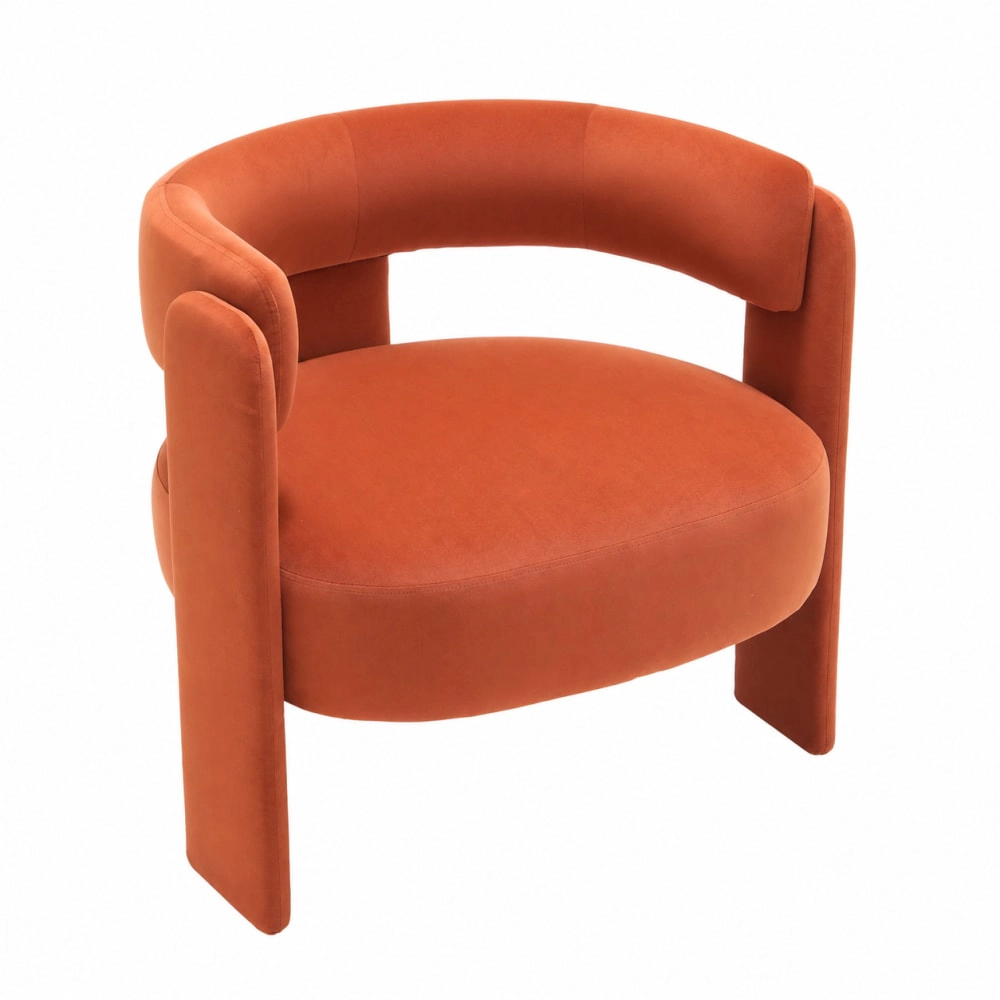 GOODSILO Modern Upholstered Accent Chair Solid Frame