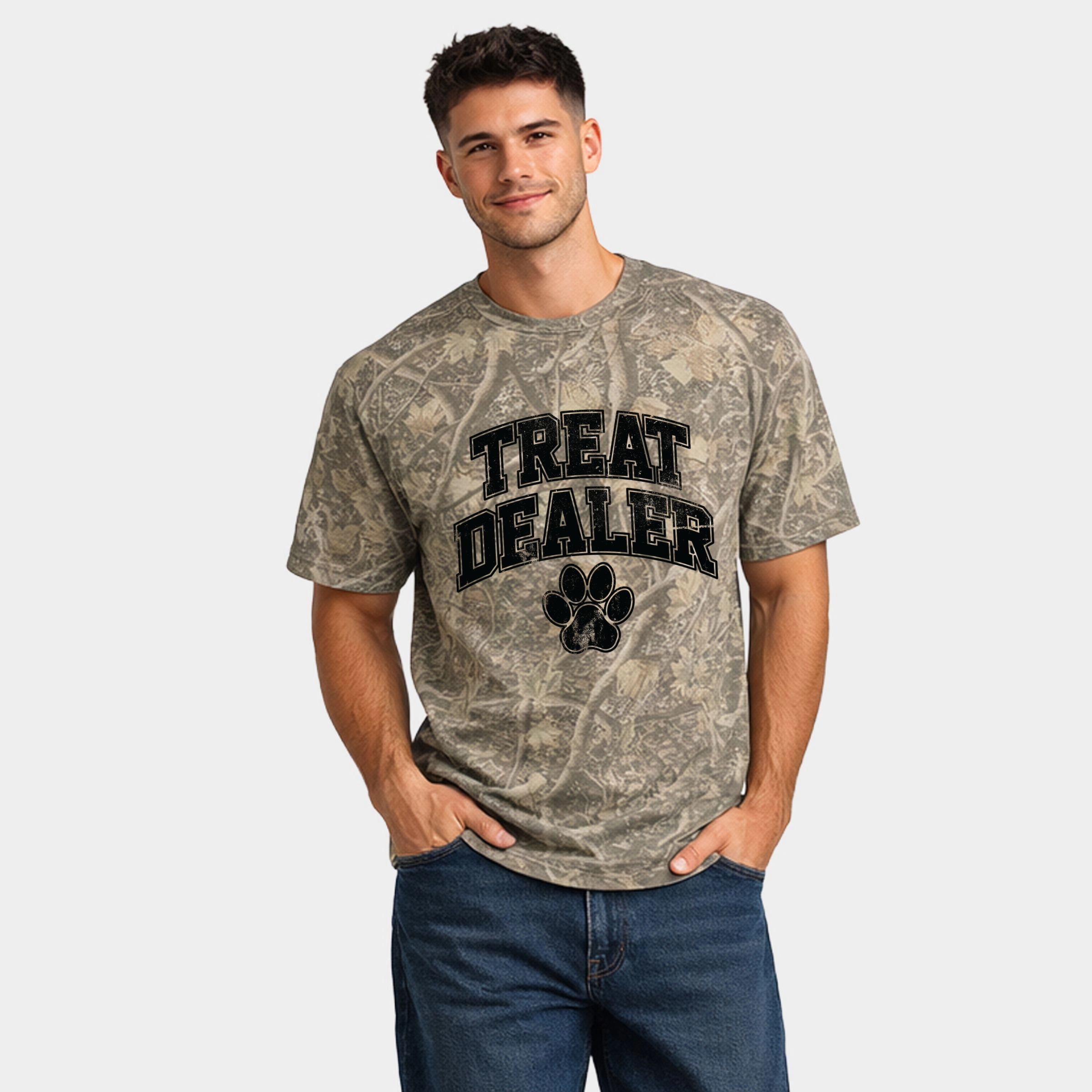Simply Sage Market - Treat Dealer Paw Men's Heavyweight Crew