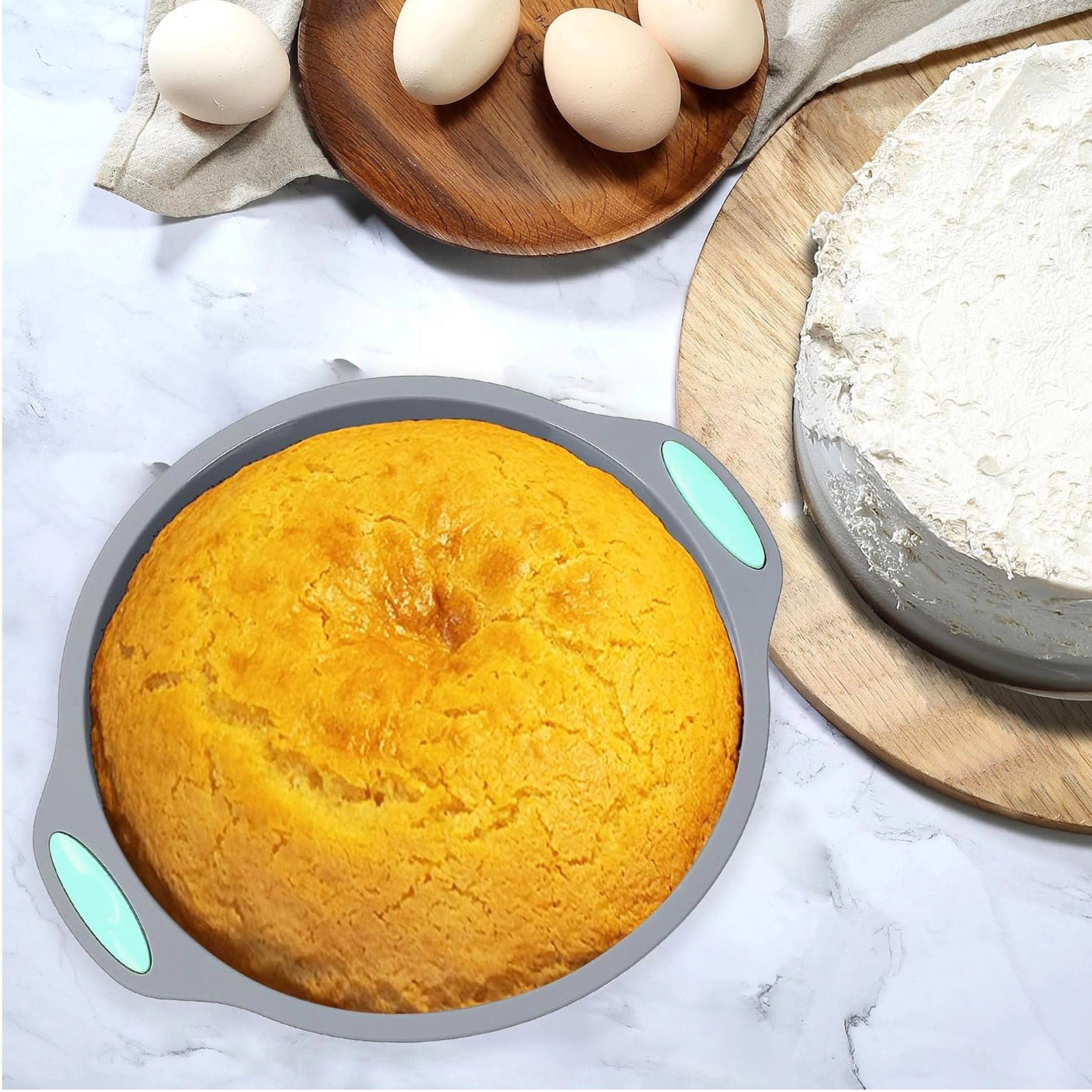 Stock Preferred Pack of 58 Gray Silicone Baking Pan Mold and Measuring Set