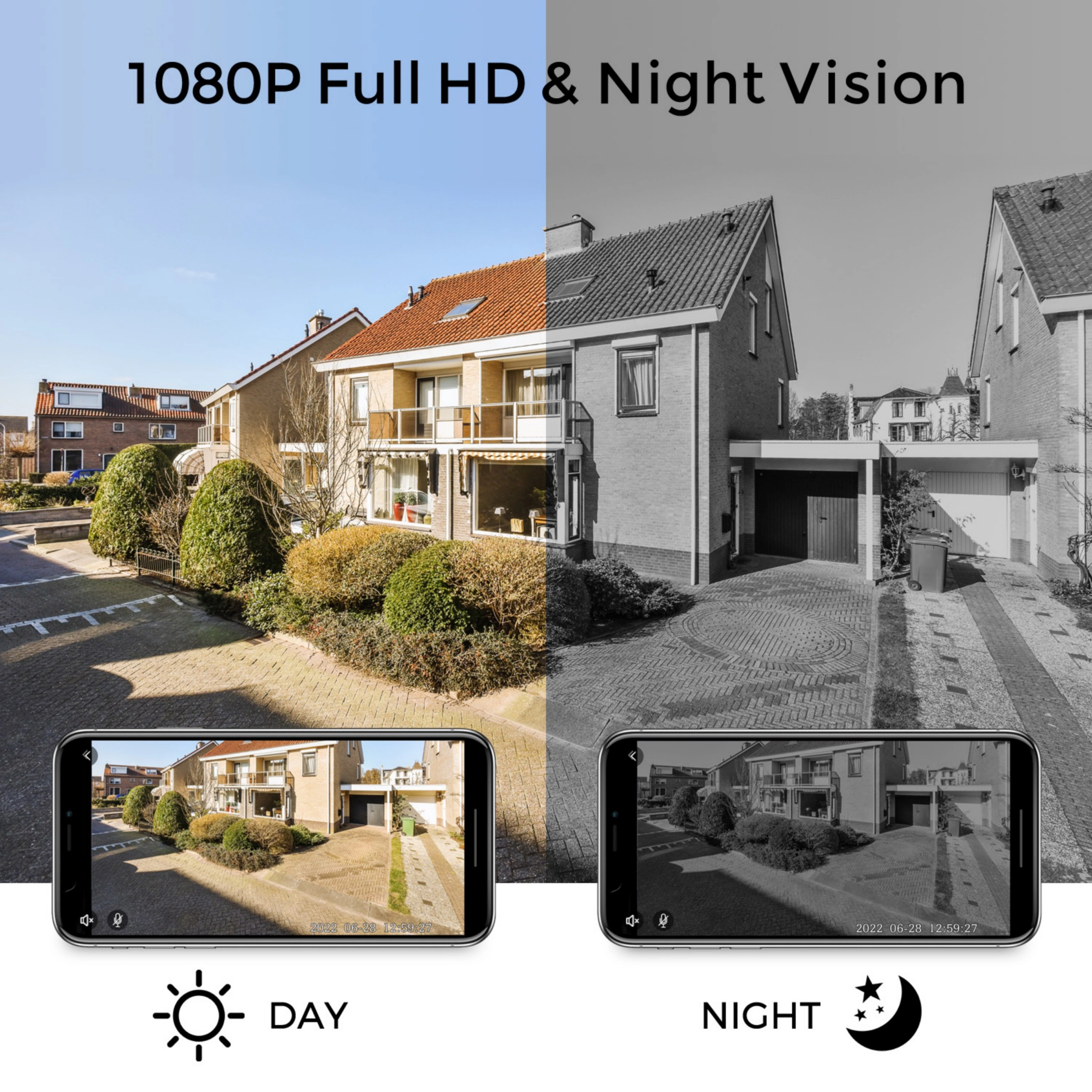 Eco4life Smart WiFi Video Doorbell Camera with Chime