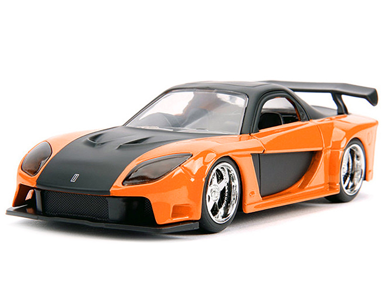 Jada Han's Mazda RX-7 RHD (Right Hand Drive) Orange Metallic and Black "25 Years of Fast & Furious" "The Fast