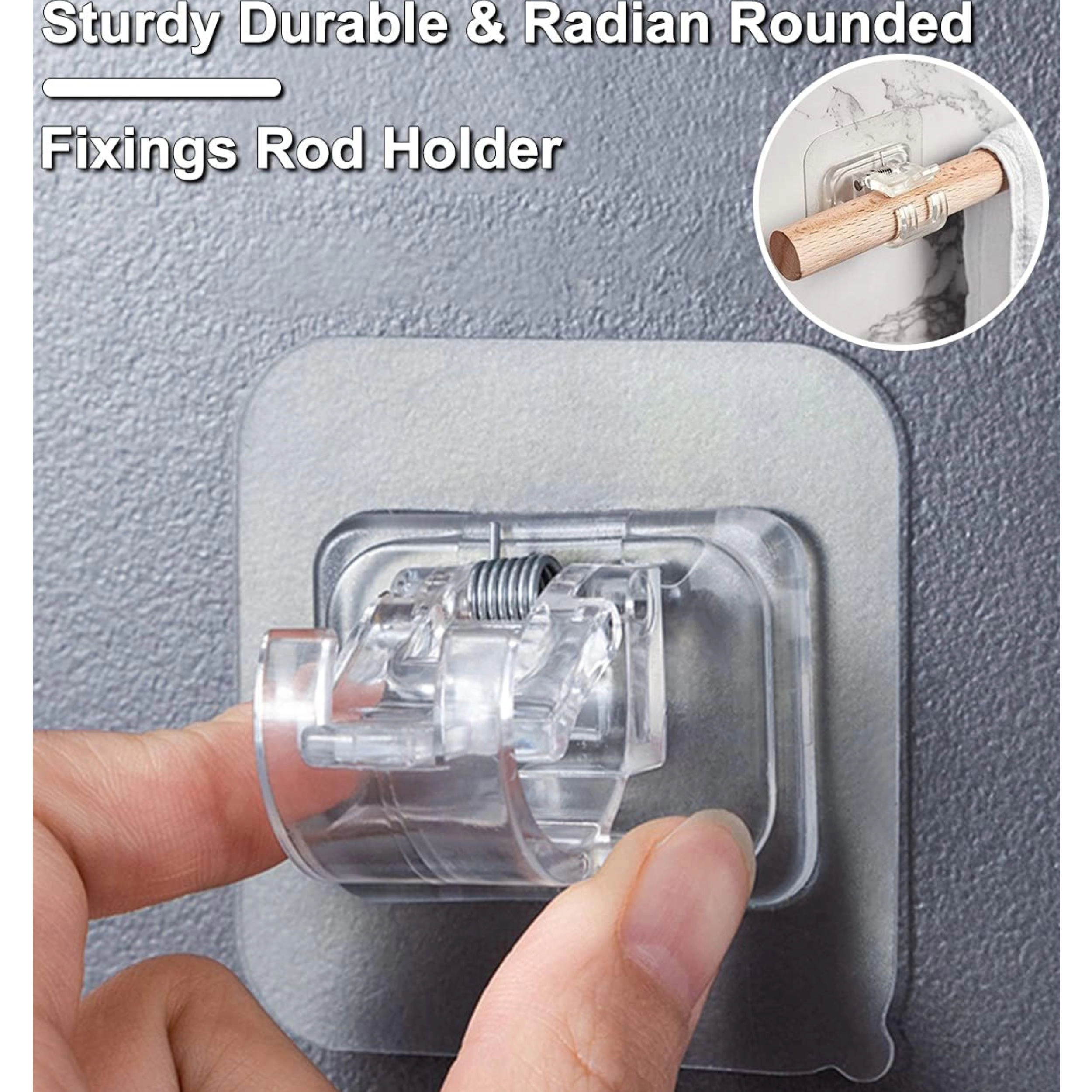 Stock Preferred Curtain Rod Brackets Self Adhesive Adjustable Hooks