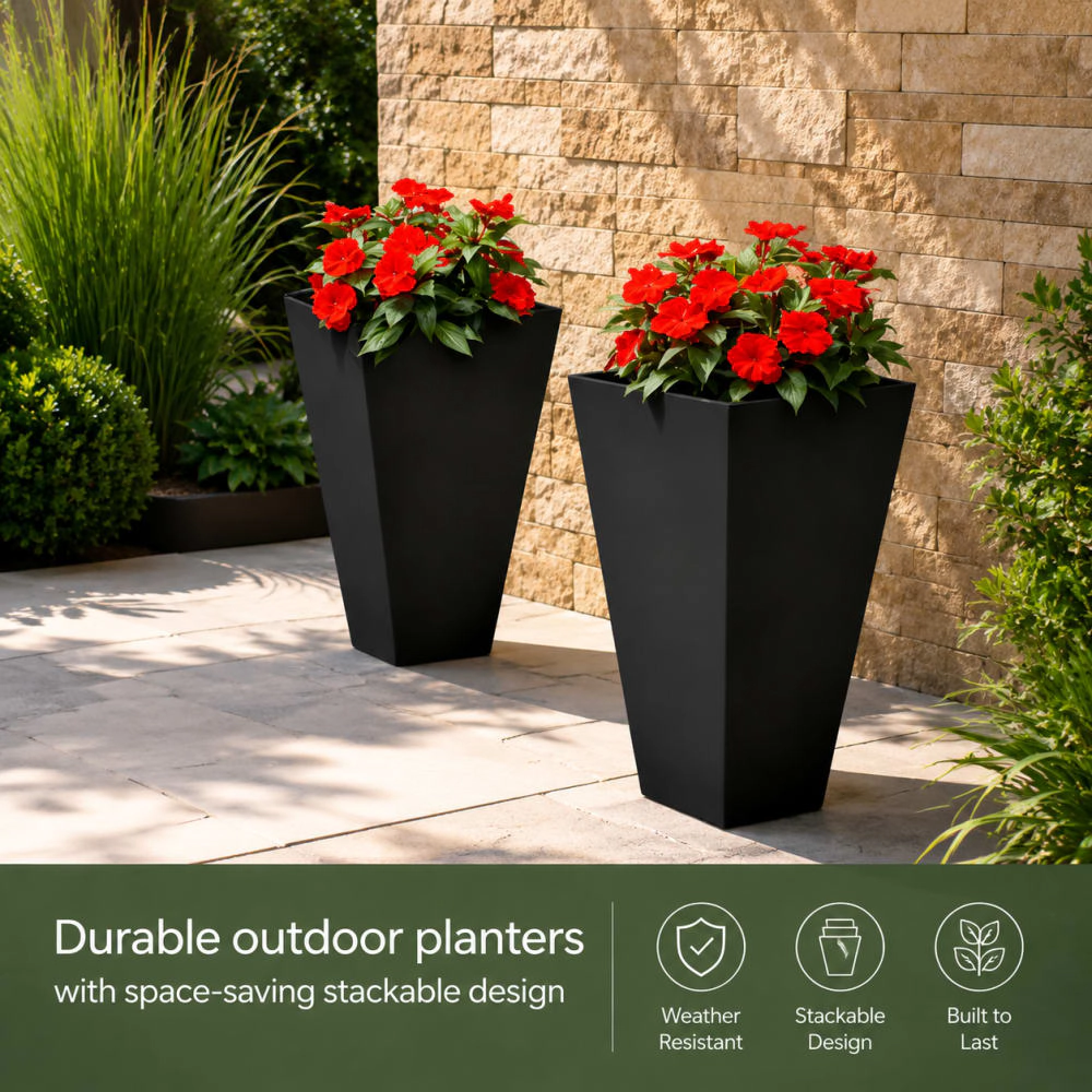 WOW PIONEER Tall Cylindrical Garden Planter
