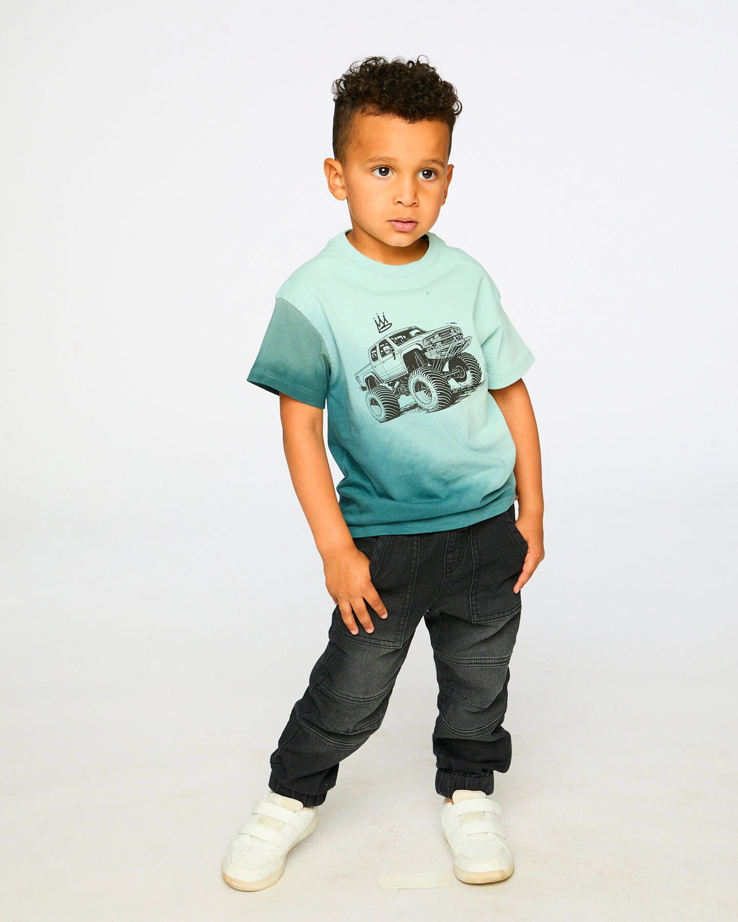 Deux par Boys Stretch French Terry Denim Jogger