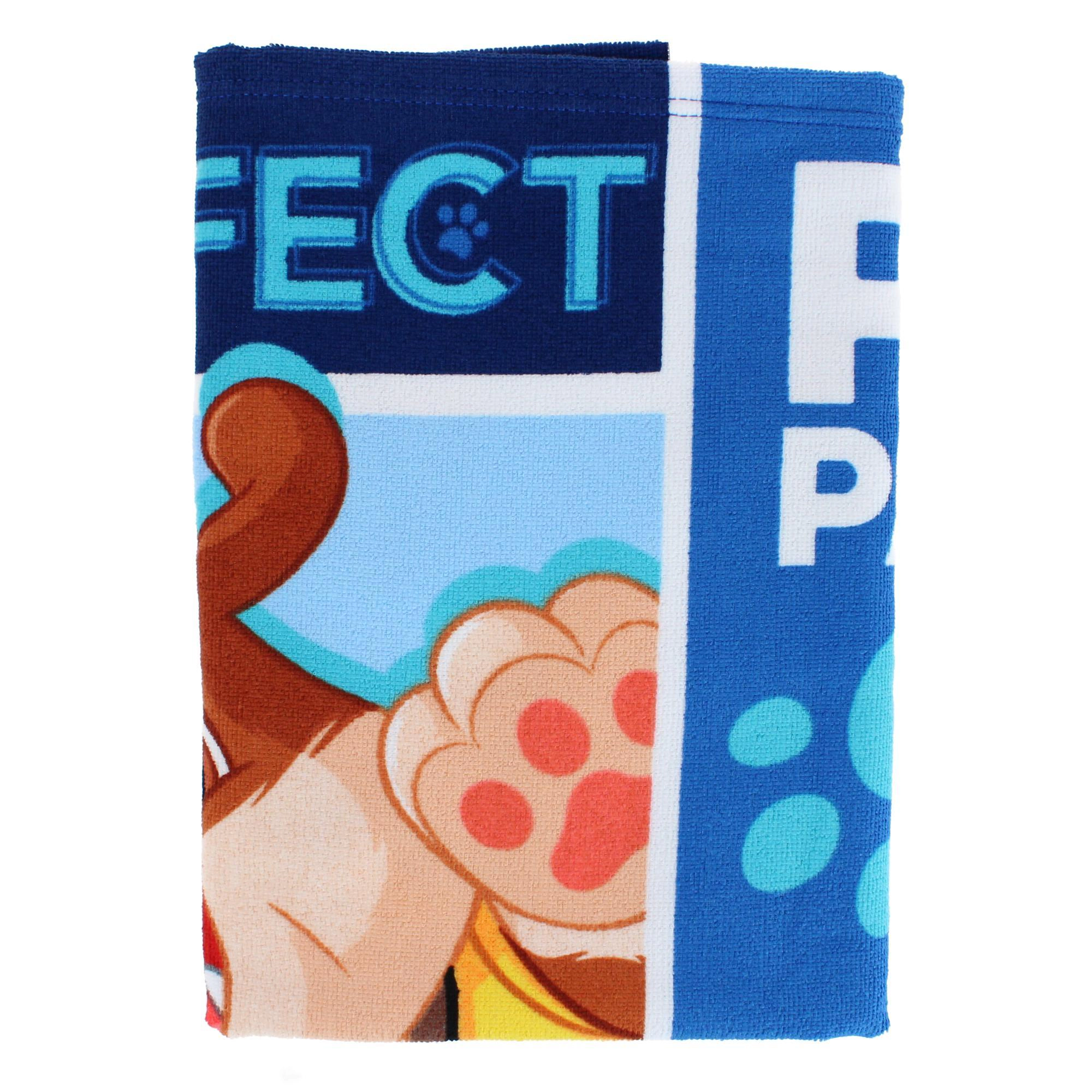 Textiel Trade Kids' Paw Patrol Chase Marshall and Rubble Beach Towel