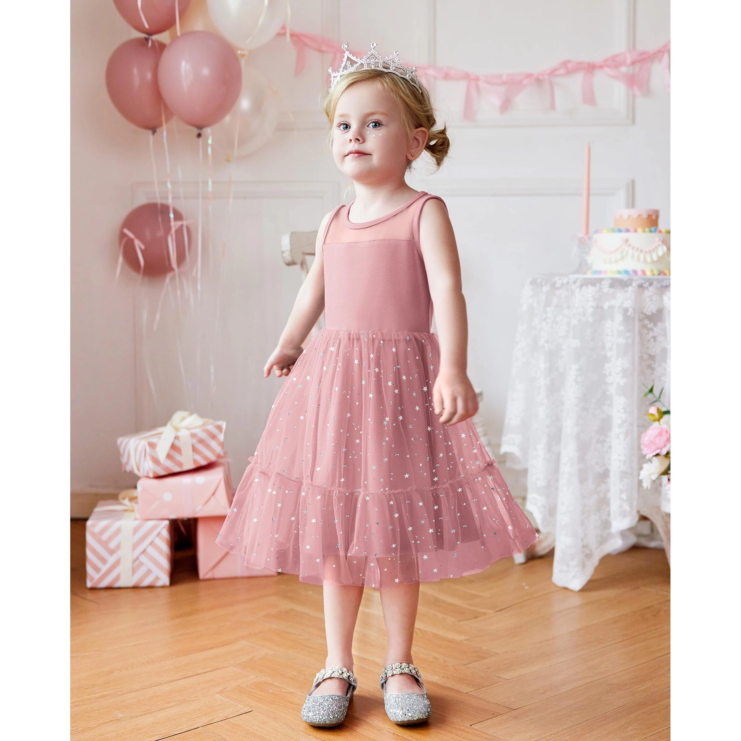 Arshiner Dresses Sleeveless Cute Easter Beach Tulle