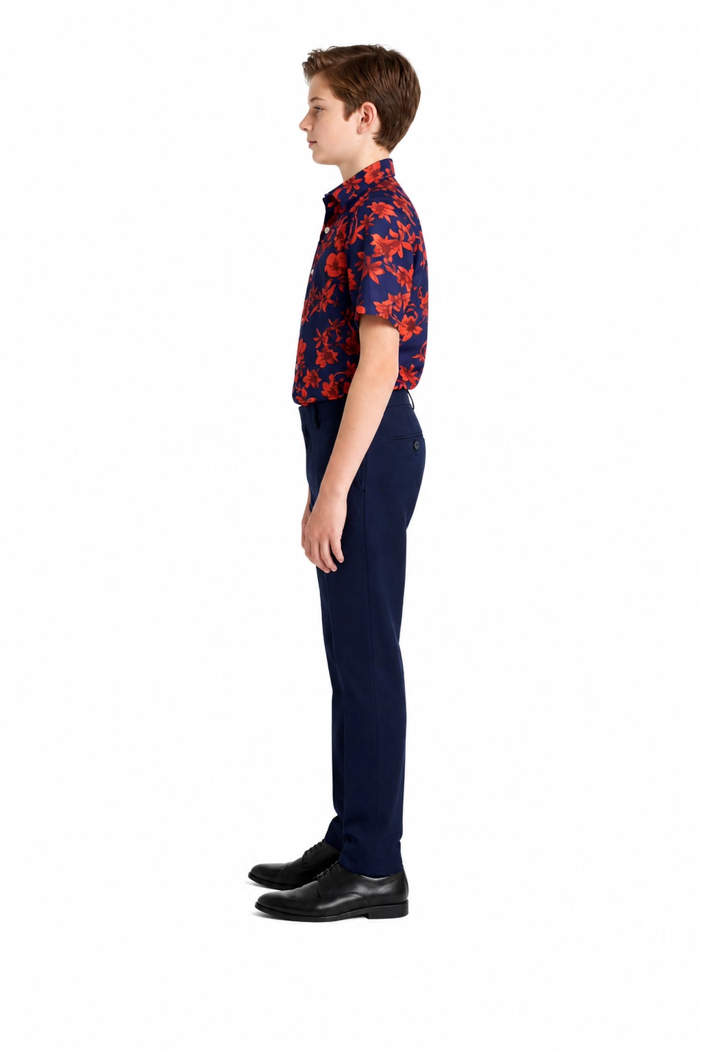 Elie Balleh Boys Slim Fit Floral Shirt