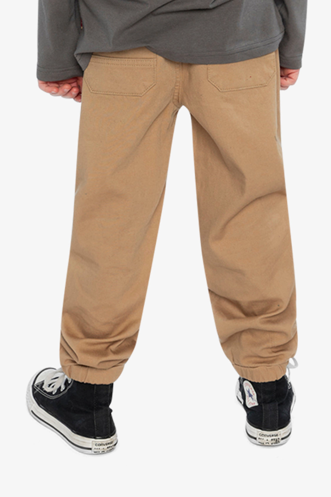 Deux par Boys Stretch Canvas Patch Pocket Jogger Pants