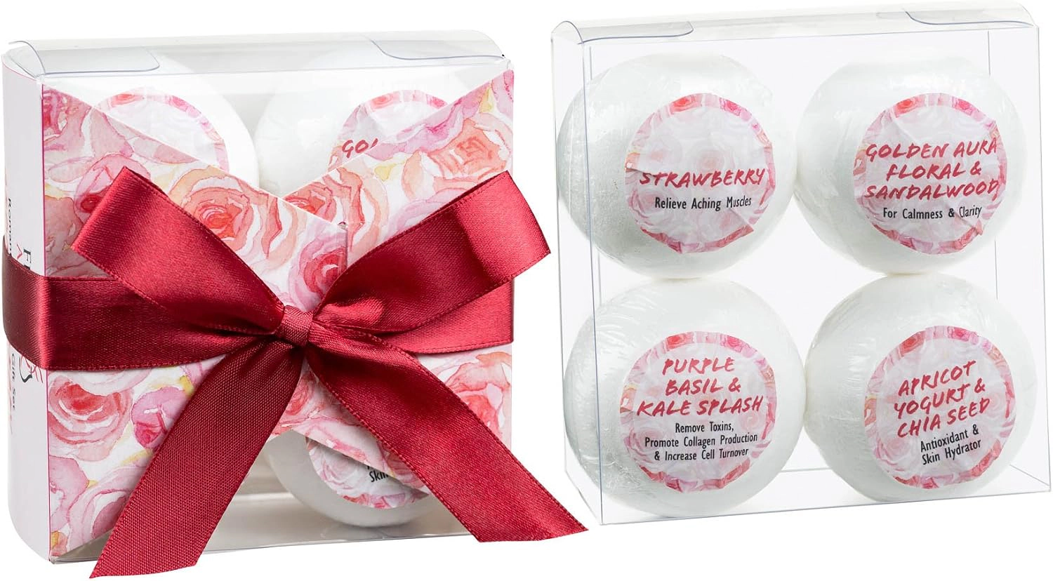Freida and Joe Women  Bath Bombs Stocking Stuffer Holiday Bath Fizzies Set