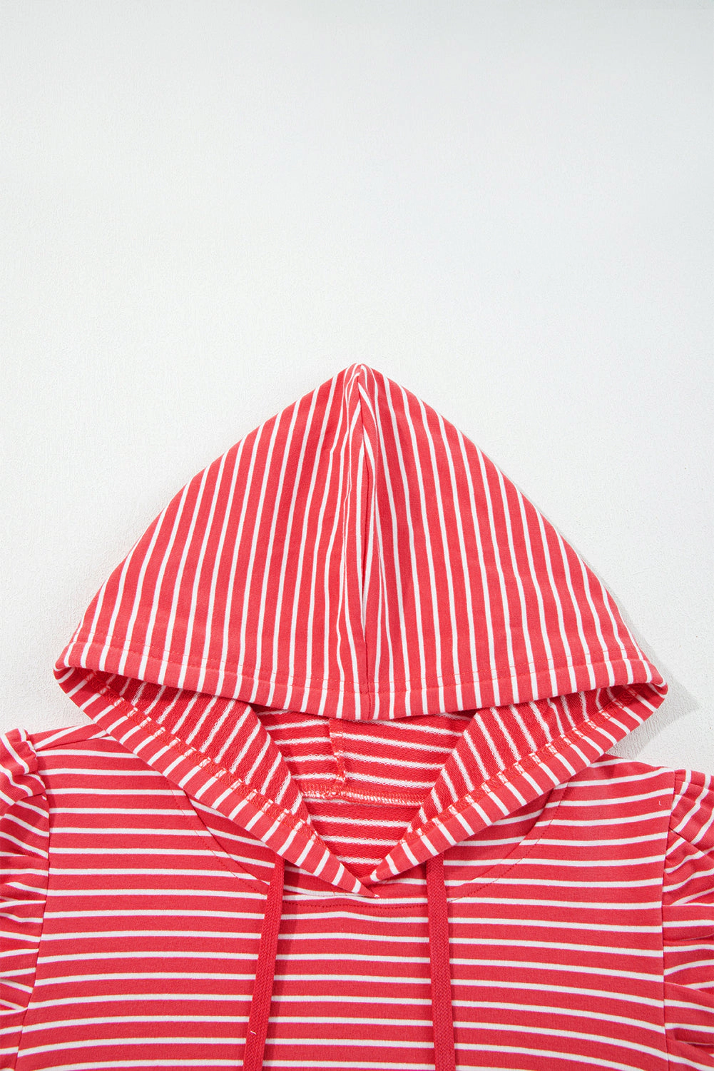Threaded Pear Women's Hallie Puff Sleeve Stripe Hoodie