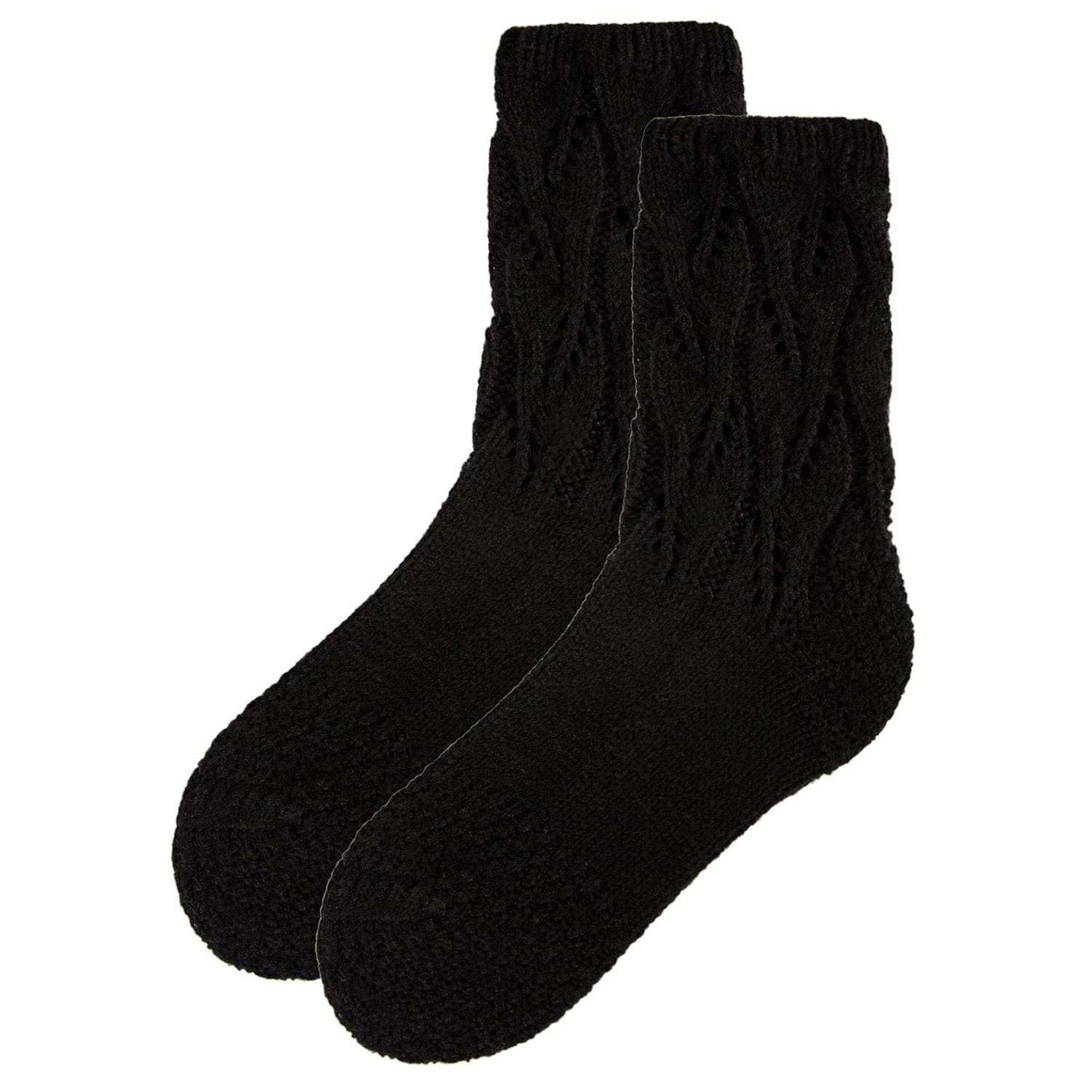 MeMoi Women's Pointelle Sweater Knit Cozy Soft Crew Socks