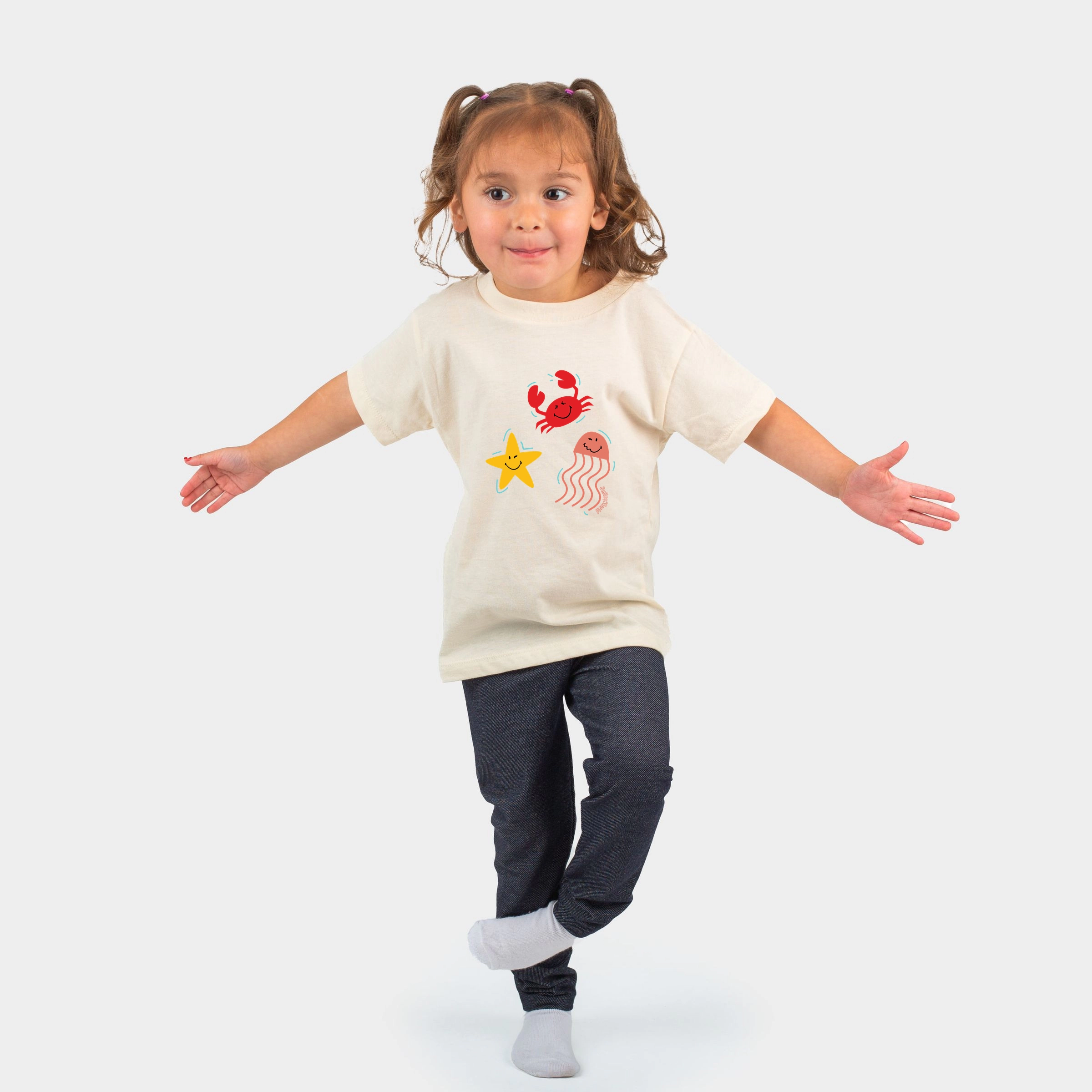 The Juniper Shop - Toddler Short Sleeve Graphic T-Shirt SmileyWorld Sea Critters