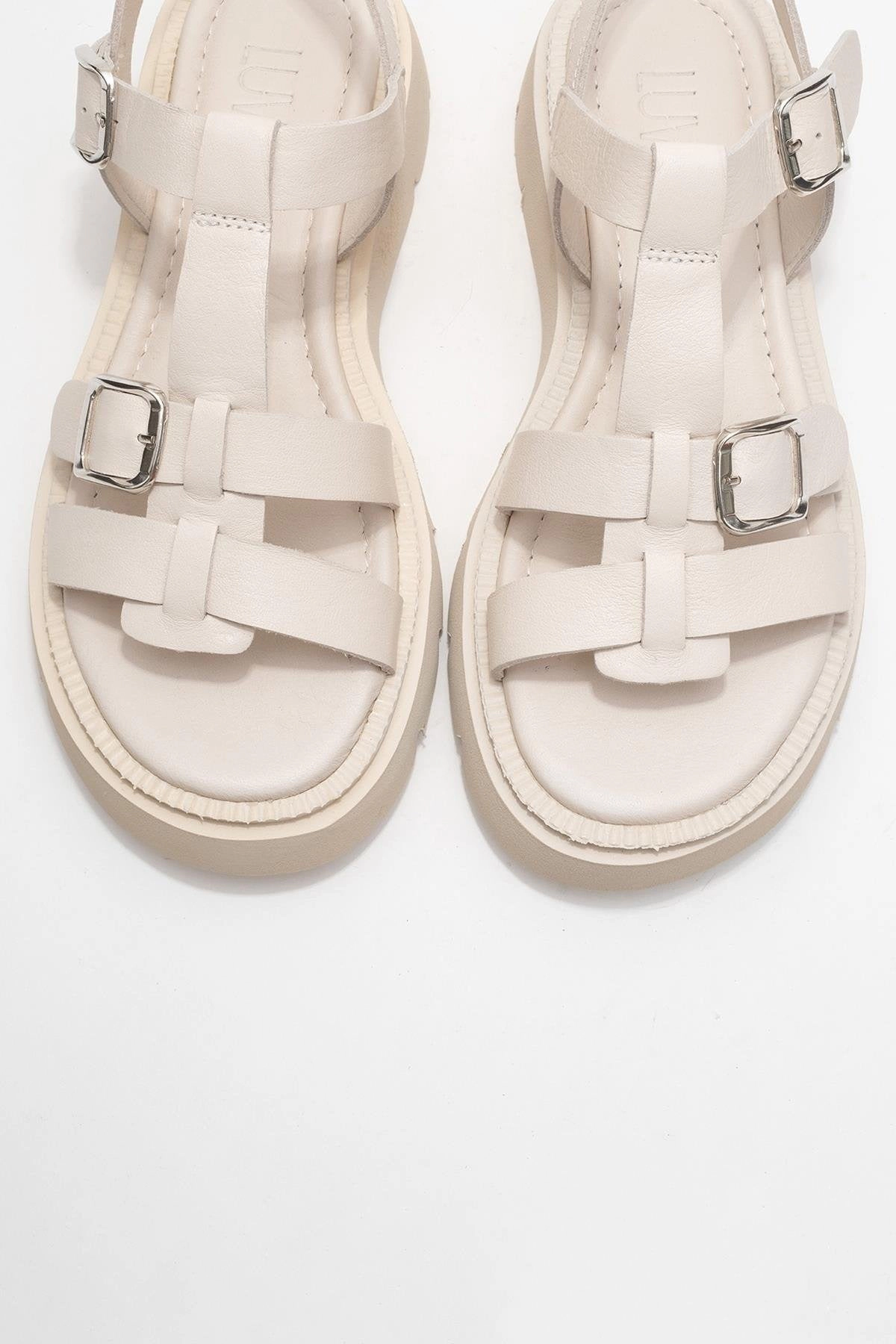 Forever & Always Womens Melvin Leather Sandals
