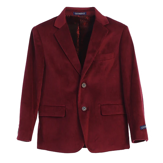 Gioberti Boy's Formal Velvet Blazer
