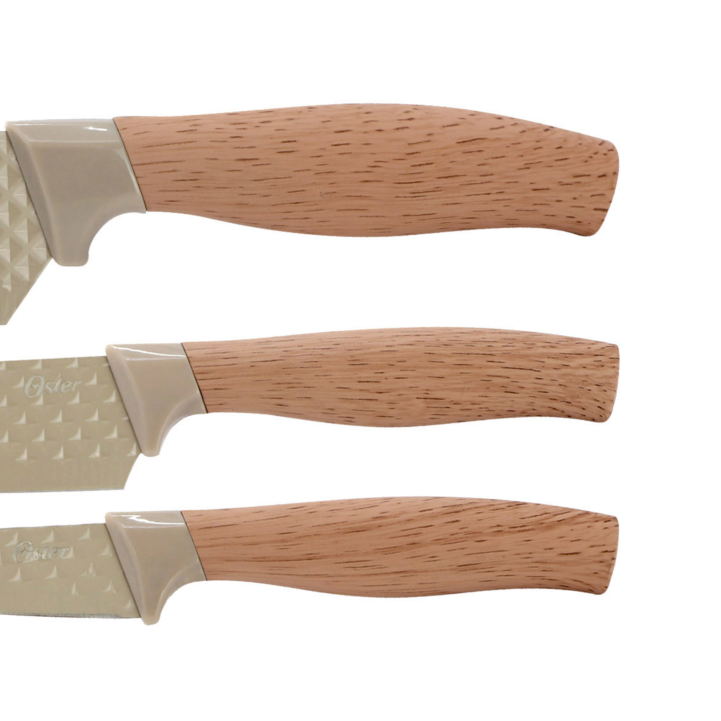 Oster Gunderson 3 Piece Stainless Steel Cutlery Set in Beige