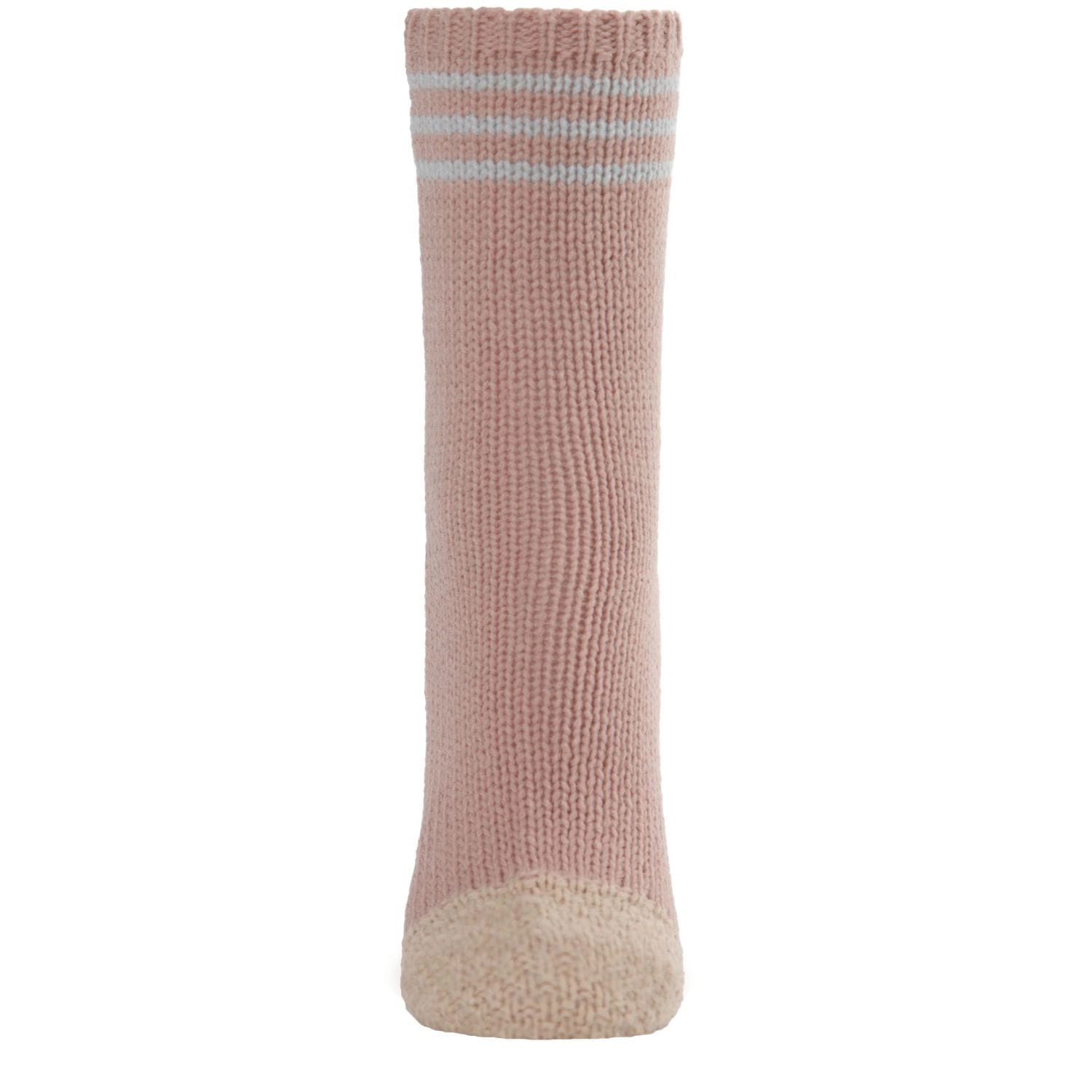 MeMoi Women's Striped Cuff Heavy Sweater Knit Crew Socks