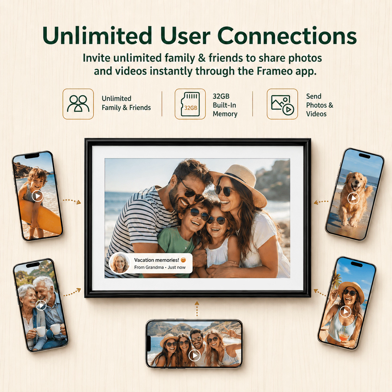 ELIME 15.6 Inch Wi-Fi Digital Picture Frame