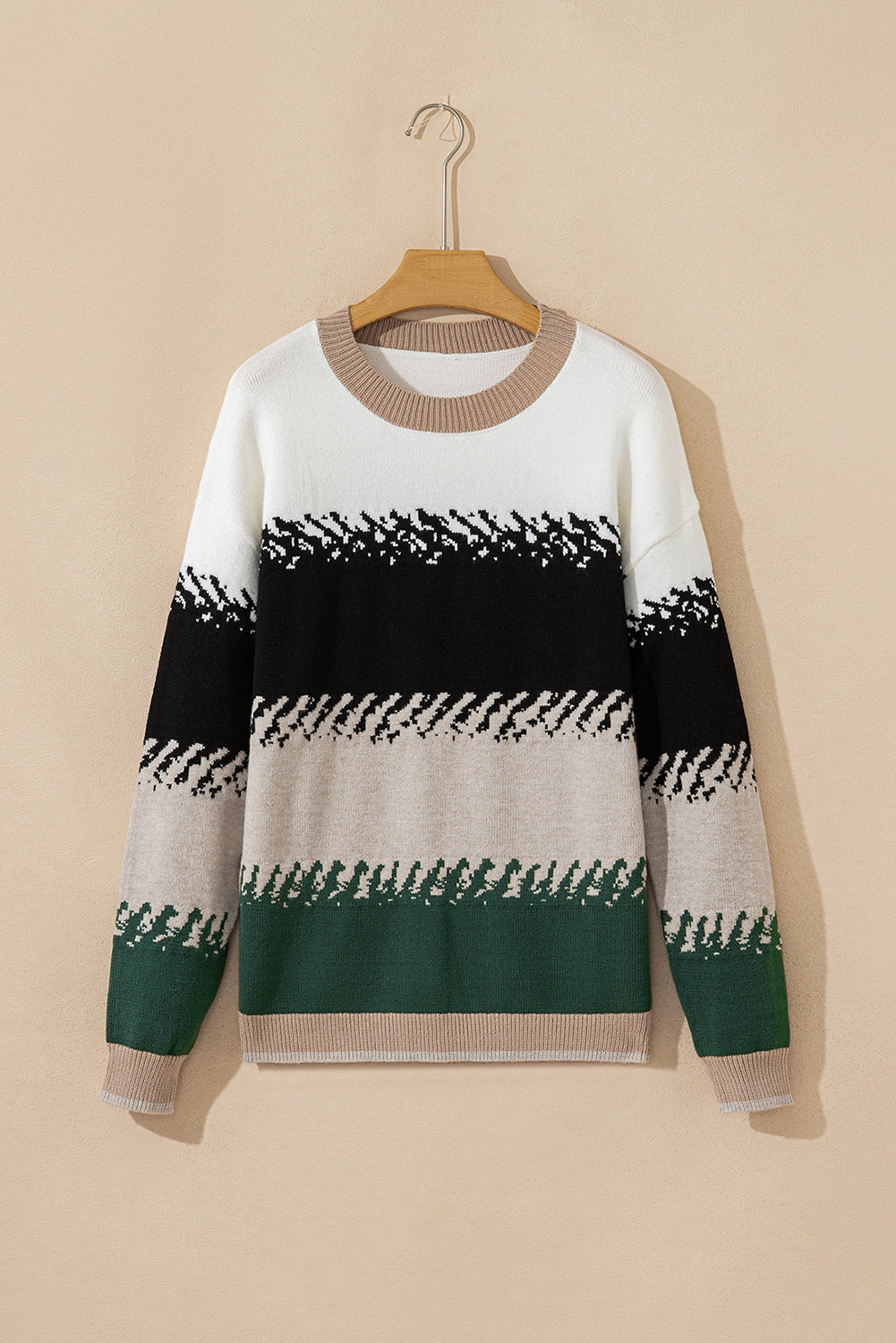 Threaded Pear Women's Sophia Pattern Drop Shoulder Sweater