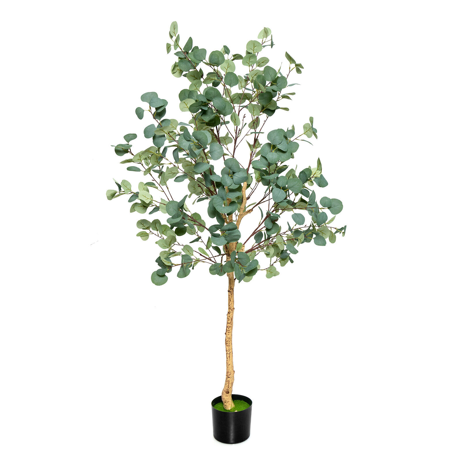 SlickBlue 5.5 ft Faux Eucalyptus Plant for Living Room Office Entryway Decor