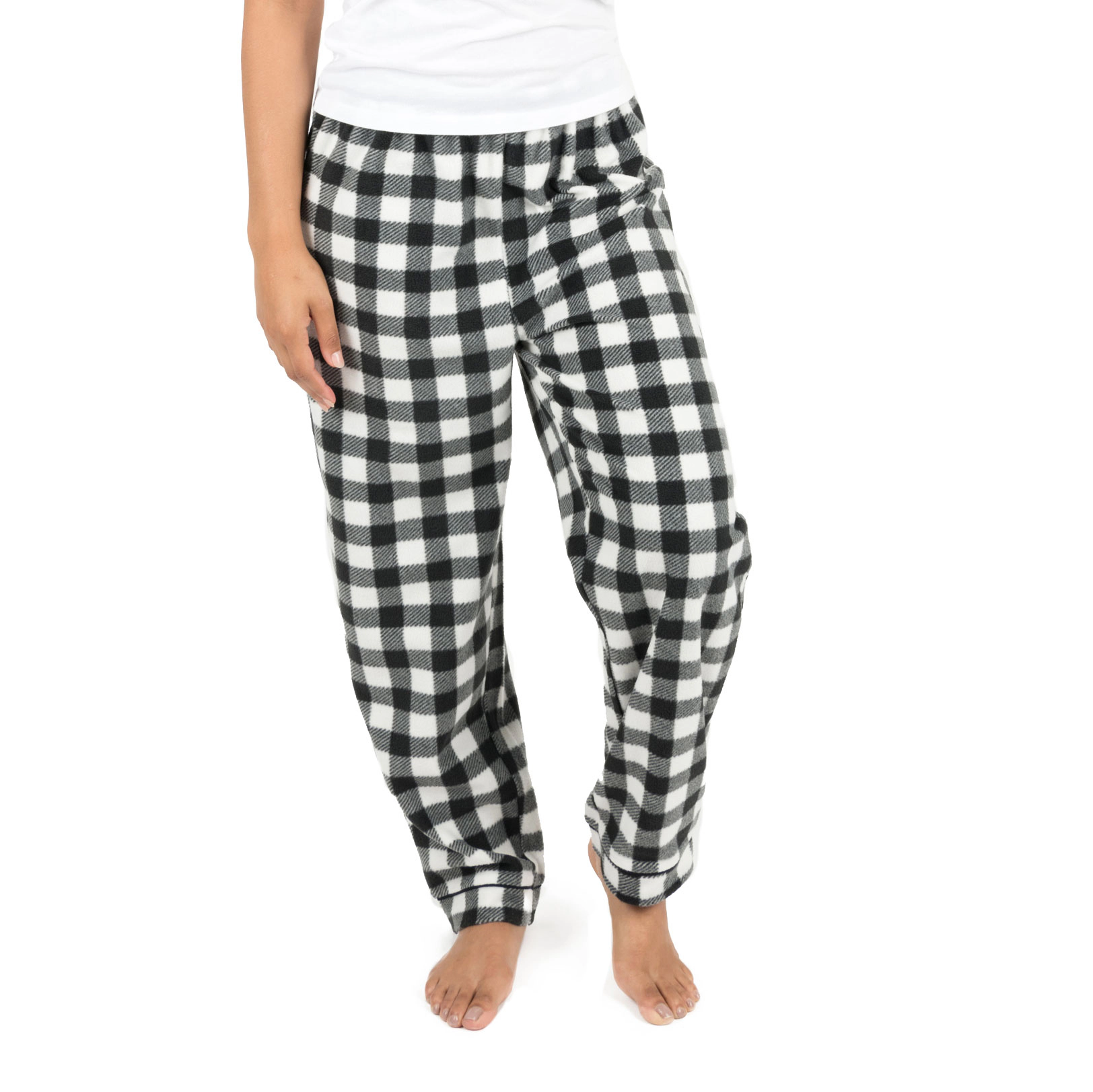 Leveret Women's Plaid Fleece Pants
