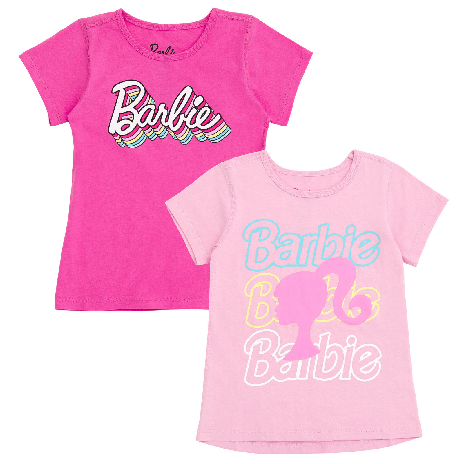 Barbie Girls' Sensory Friendly 2-Pack T-Shirts