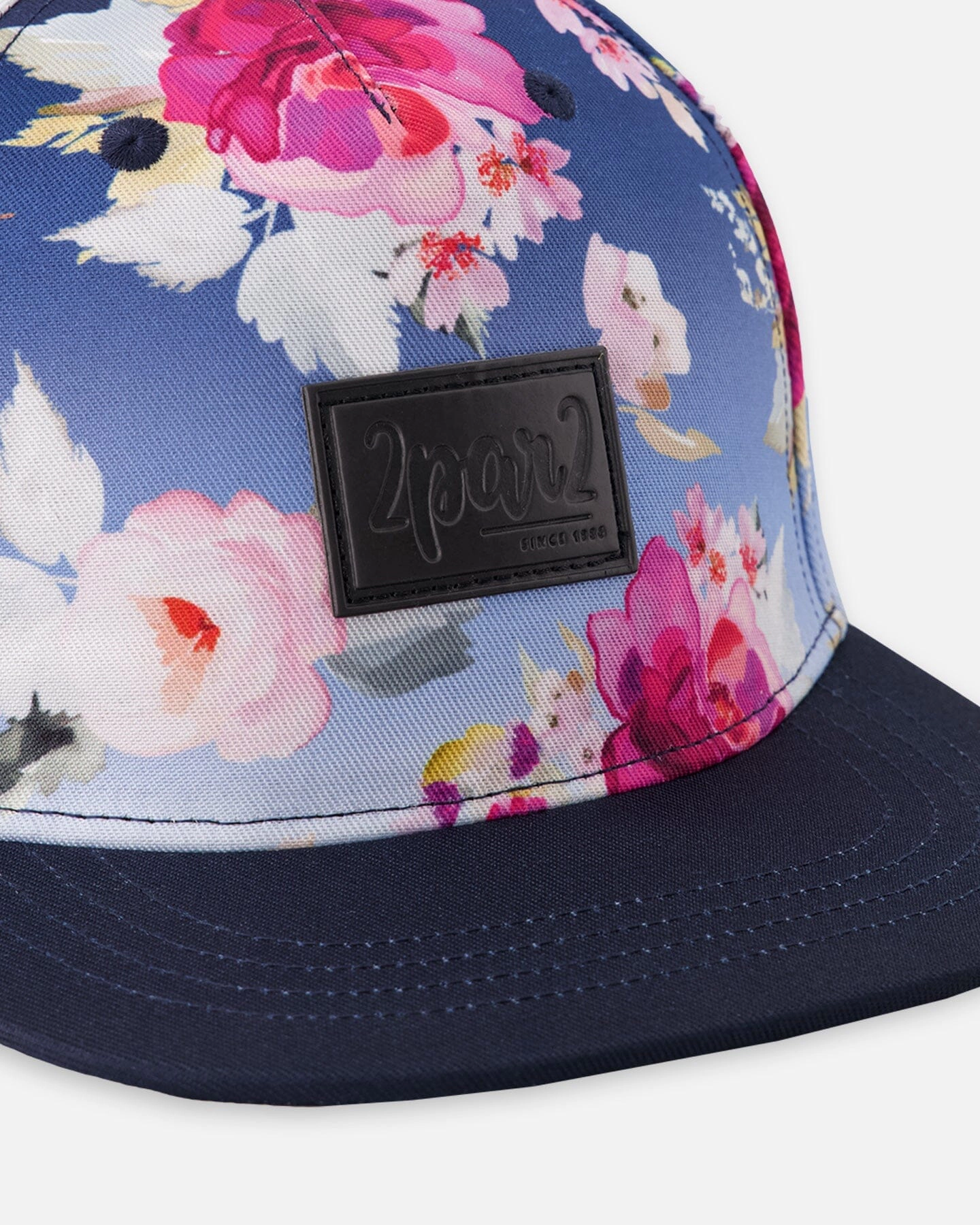 Deux par Girls Cap Rose Print