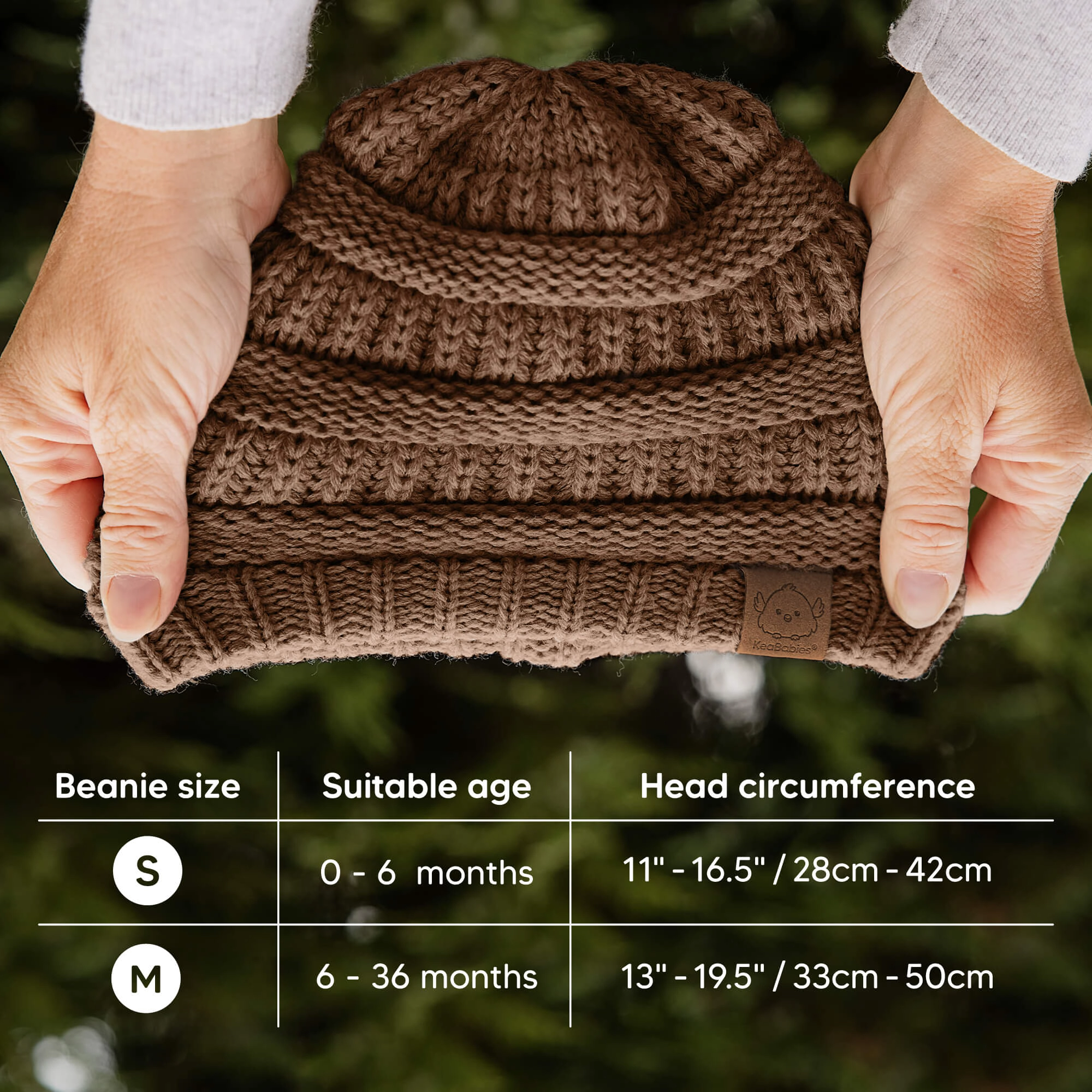 KeaBabies 3-Pack Warmzy Baby Beanies