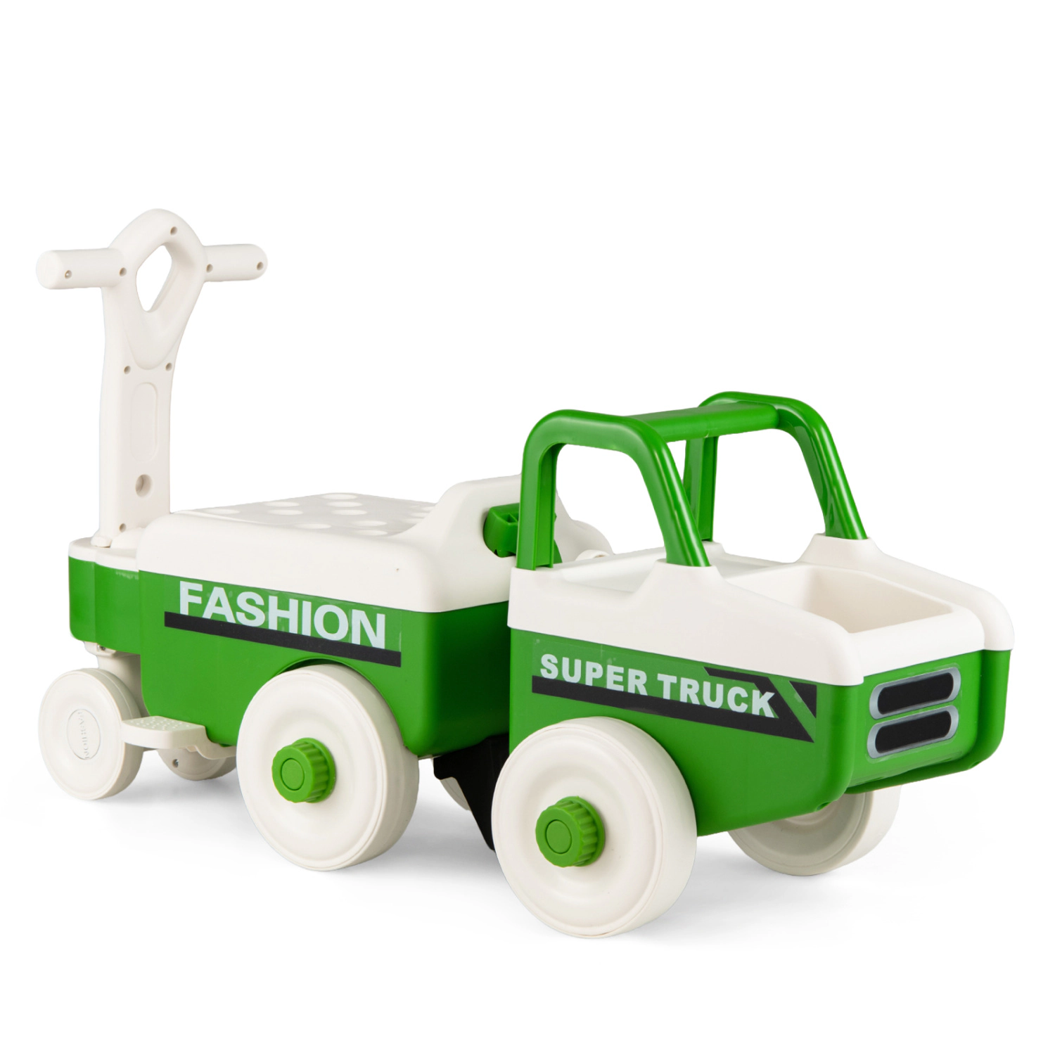 LJG 4 1 Ride on Push Car with Music and Under-Seat Storage for Boys Girls