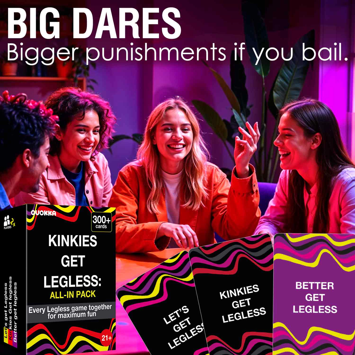 QUOKKA Card Game for Adults – Party with Conversation Challenges & Group Activities