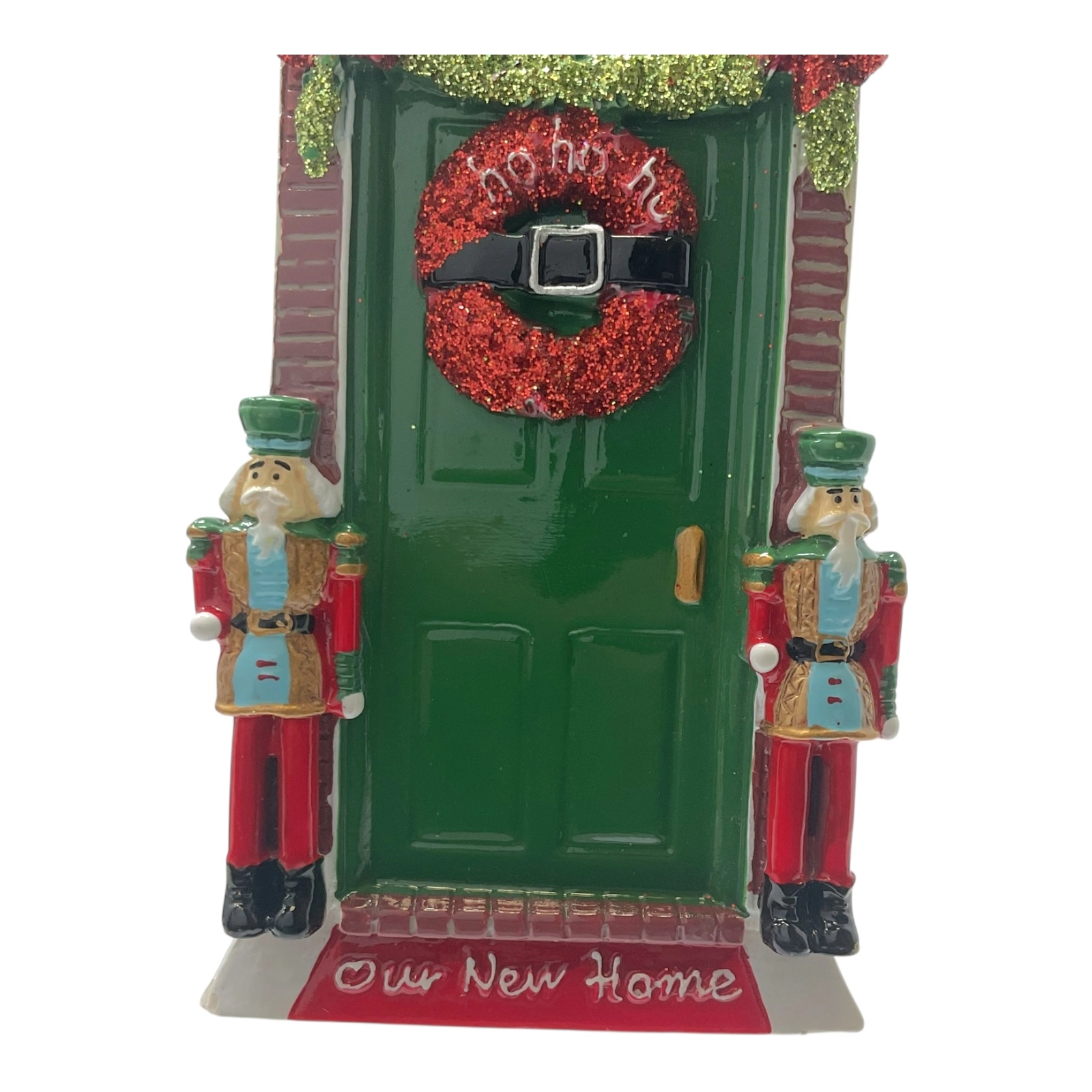 Kurt Adler Our New Home Front Door Hanging Resin Christmas Tree Ornament 4.25 inch