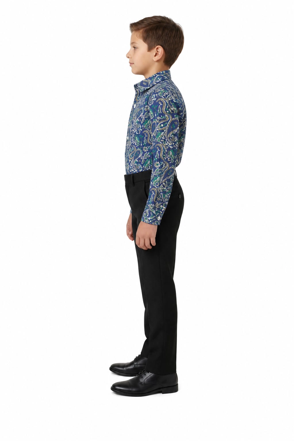 Elie Balleh Boys Slim Fit Paisley Shirt