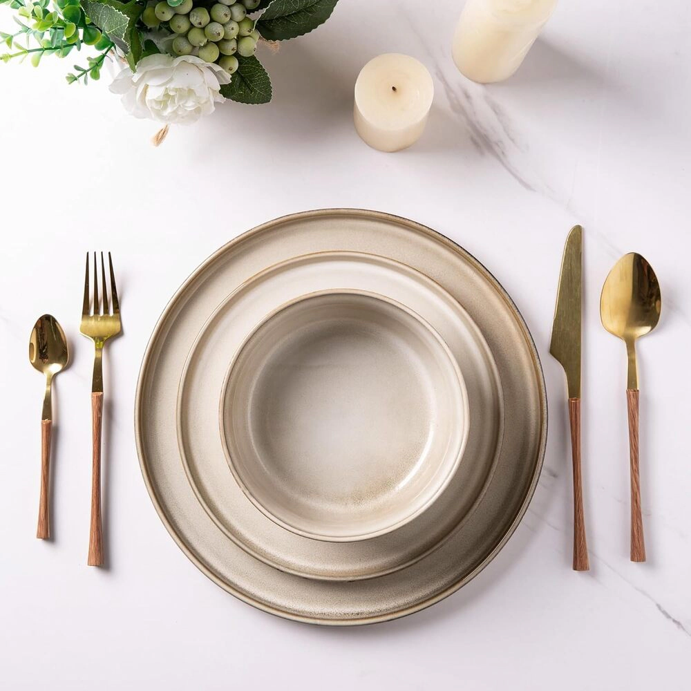 Toynee Starks Unisex 12 Piece Stoneware Dinnerware Set for 4