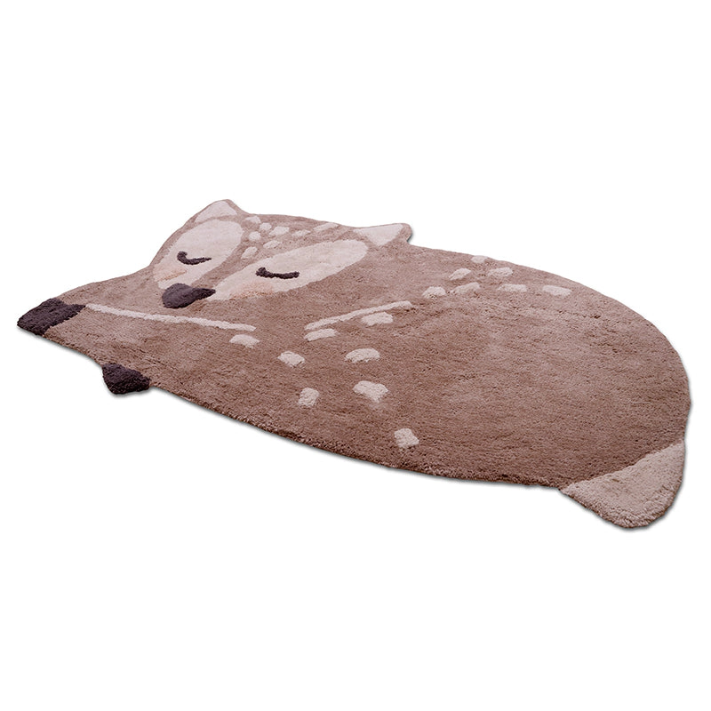 Nattiot Washable Cotton Fawn Kids Rug - Little Deer