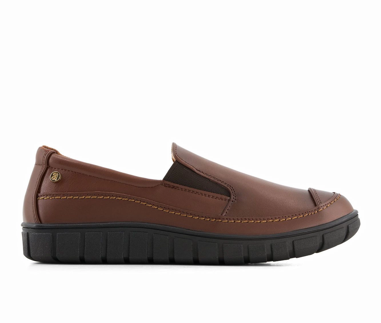 Andrea Womens Comfort Leather Loafers
