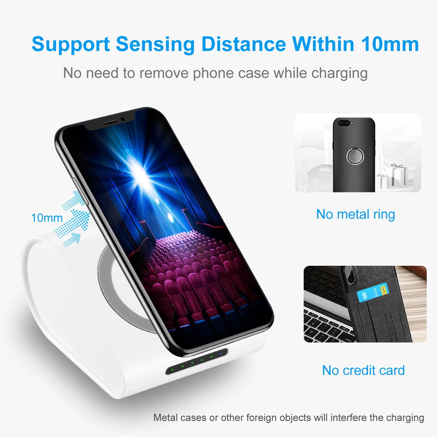 GBruno 10000mAh Qi Wireless Charger Power Bank