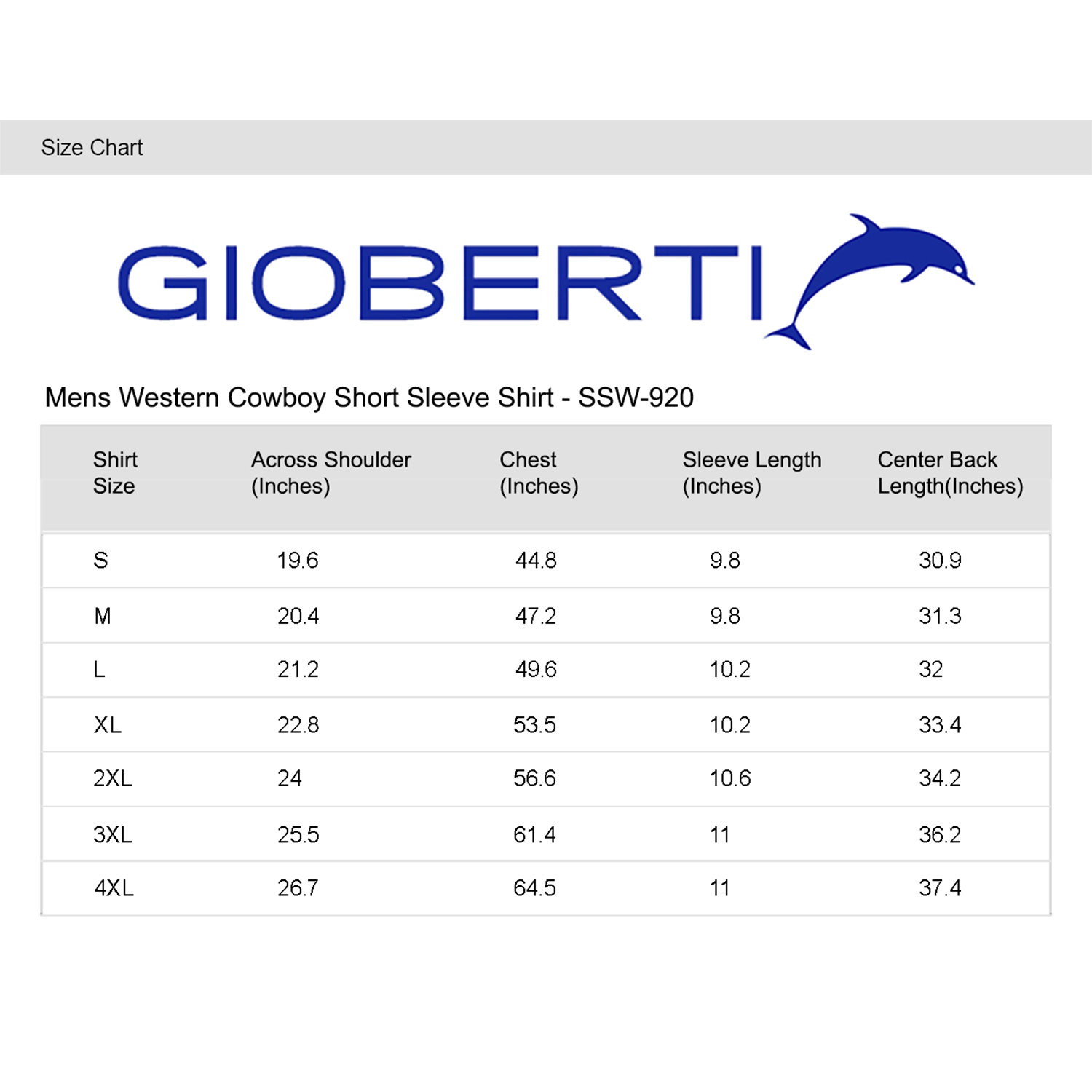 Gioberti Men's Western Cowboy Short Sleeve Shirt with Snap Buttons