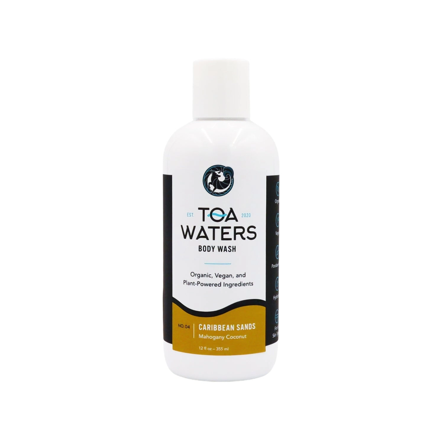 TOA Waters Unisex Body Wash - Caribbean Sands - Mahogany Coconut