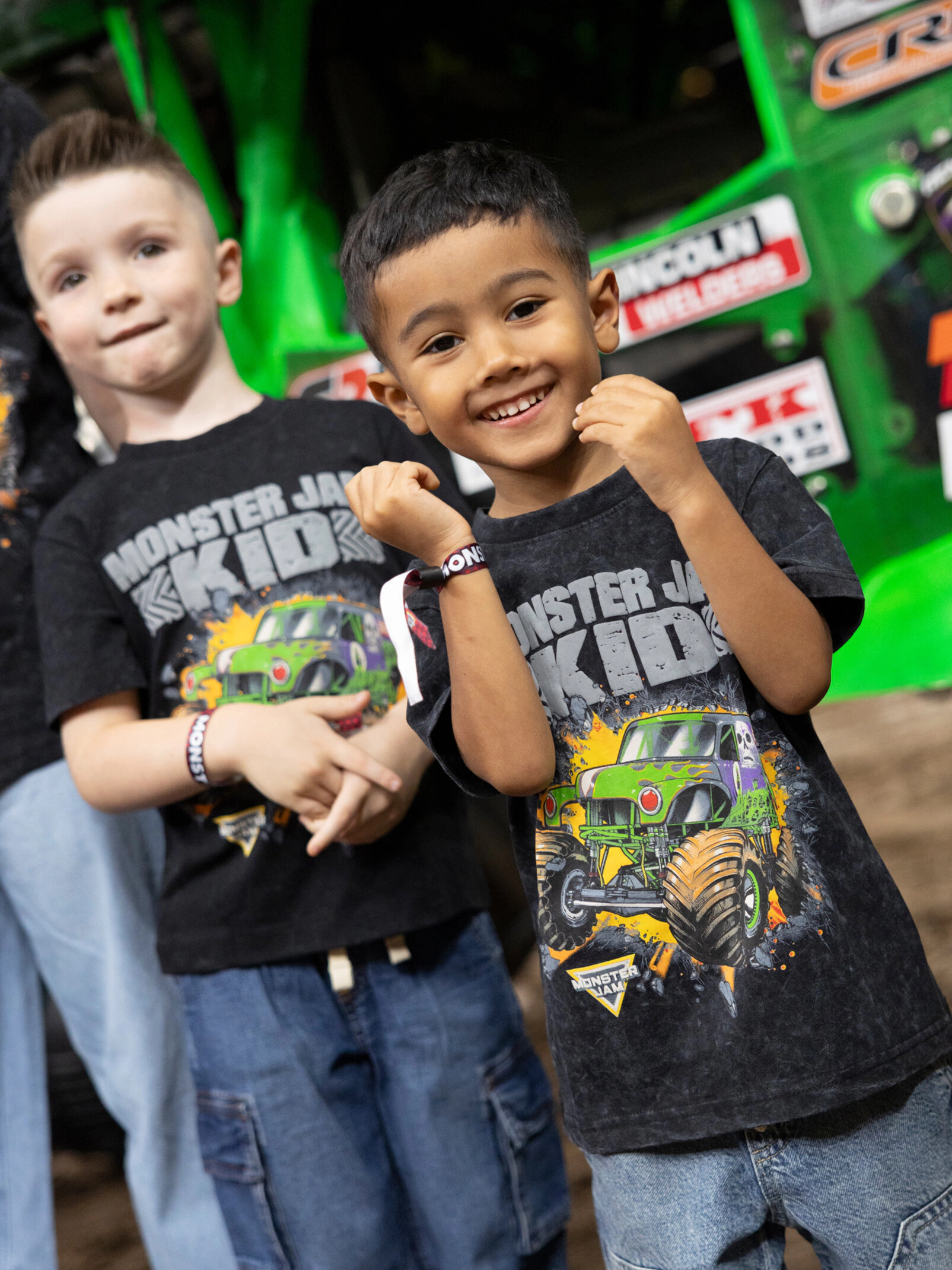 Monster Jam Grave Digger Matching Family Short Sleeve Cotton Graphic T-Shirt