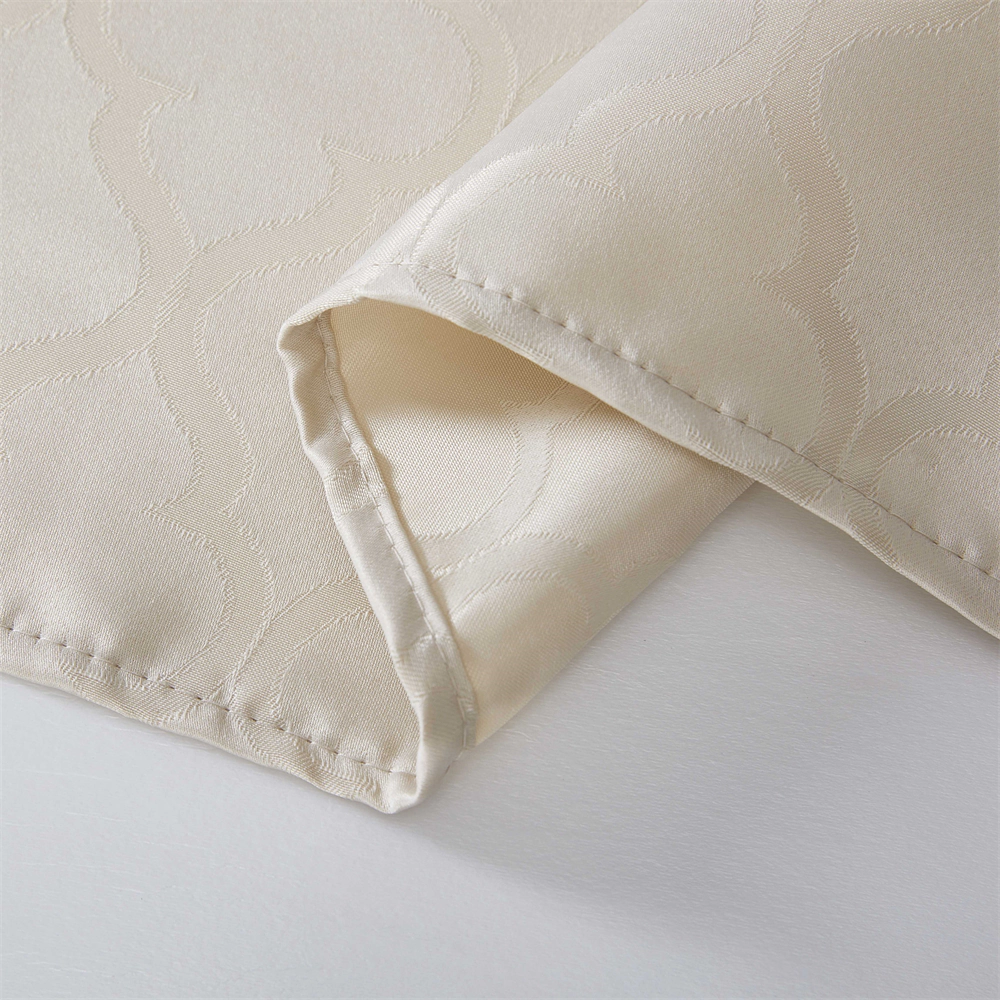 HLC.ME Modena Geometric Lattice Jacquard Fabric Water Resistant Tablecloth
