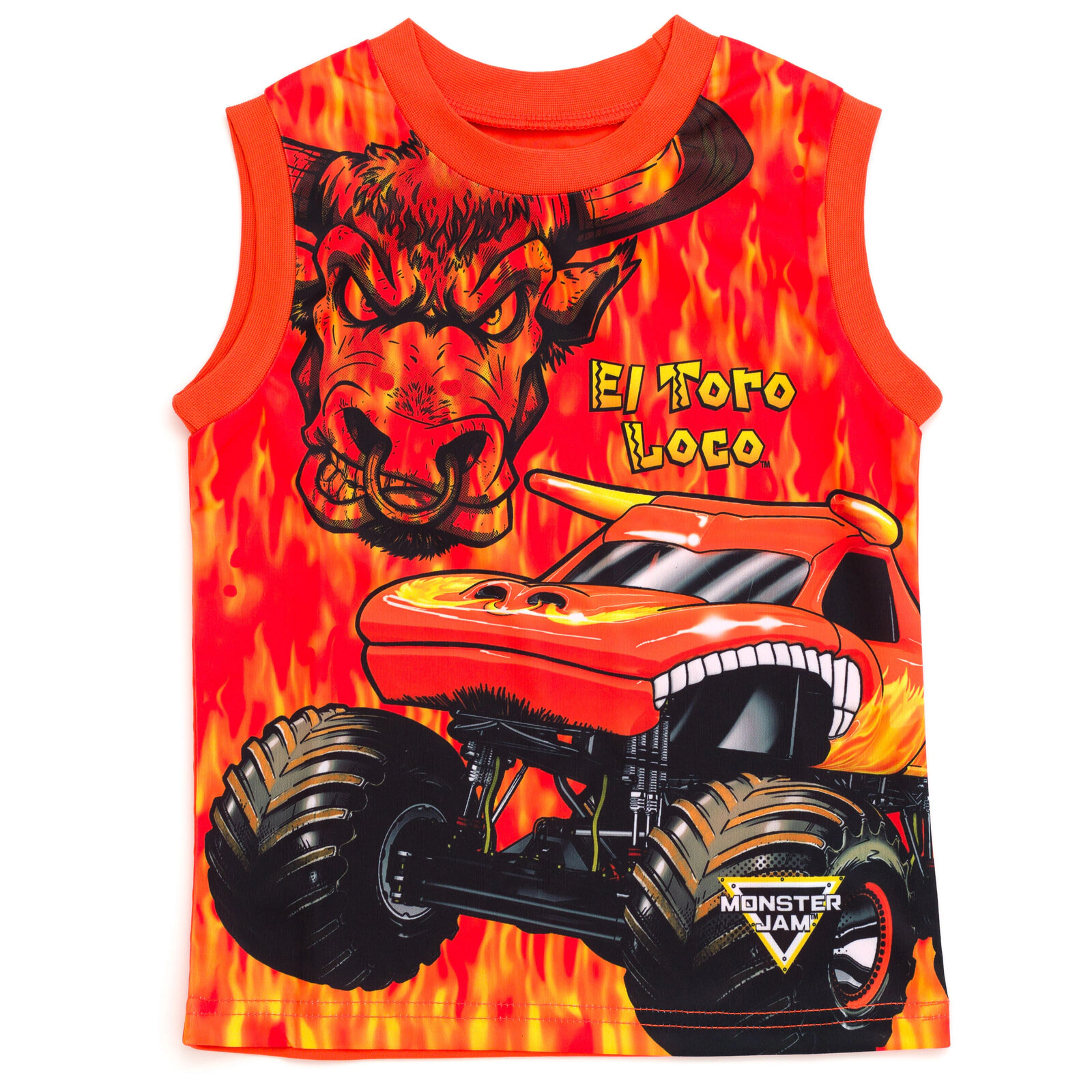 Monster Jam Boys' Athletic T-Shirt Tank Top and Shorts Set