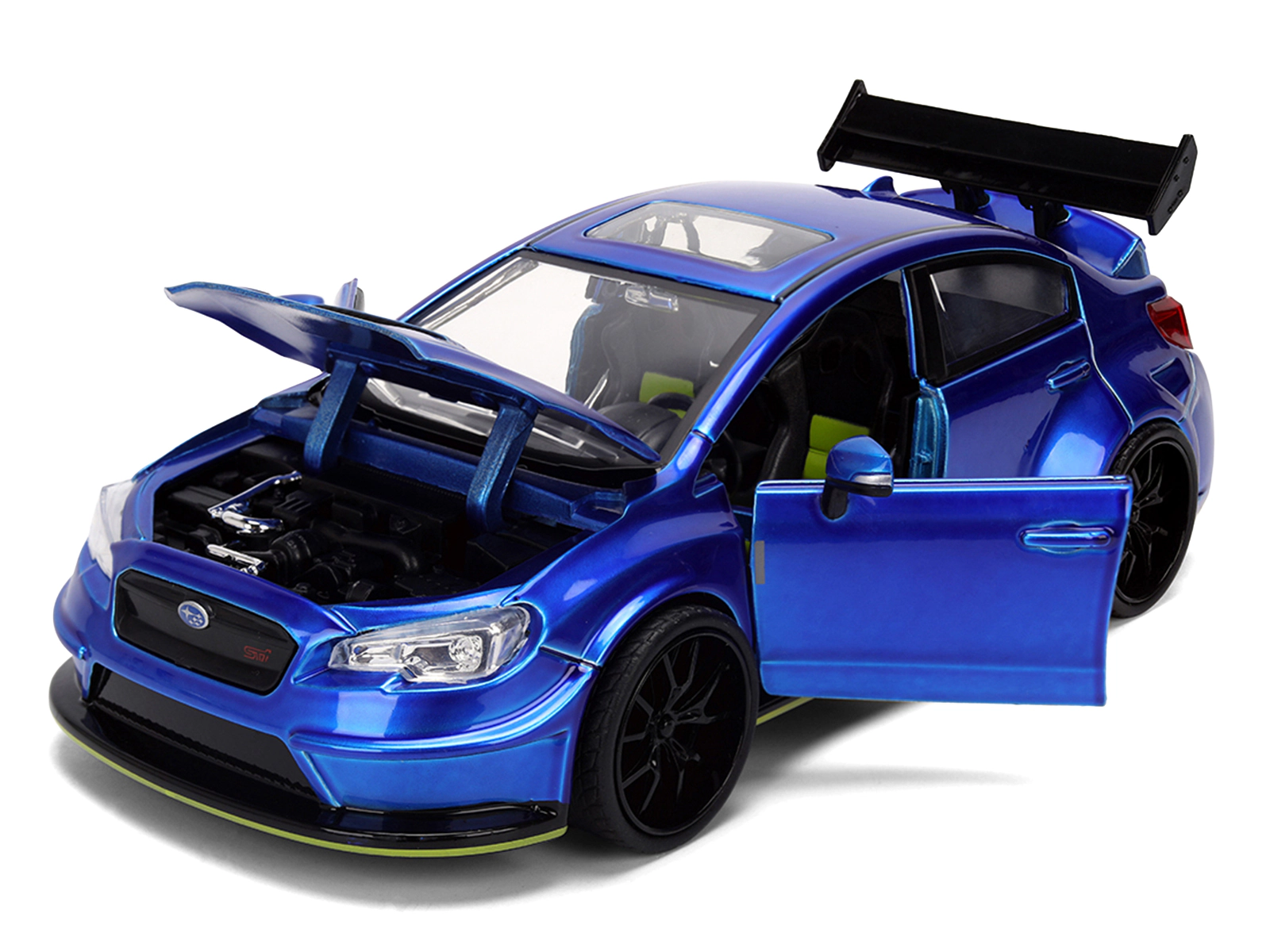 Jada 2016 Subaru WRX STI Widebody Blue Metallic "JDM Tuners" Series 1/24 Diecast Model Car by Jada