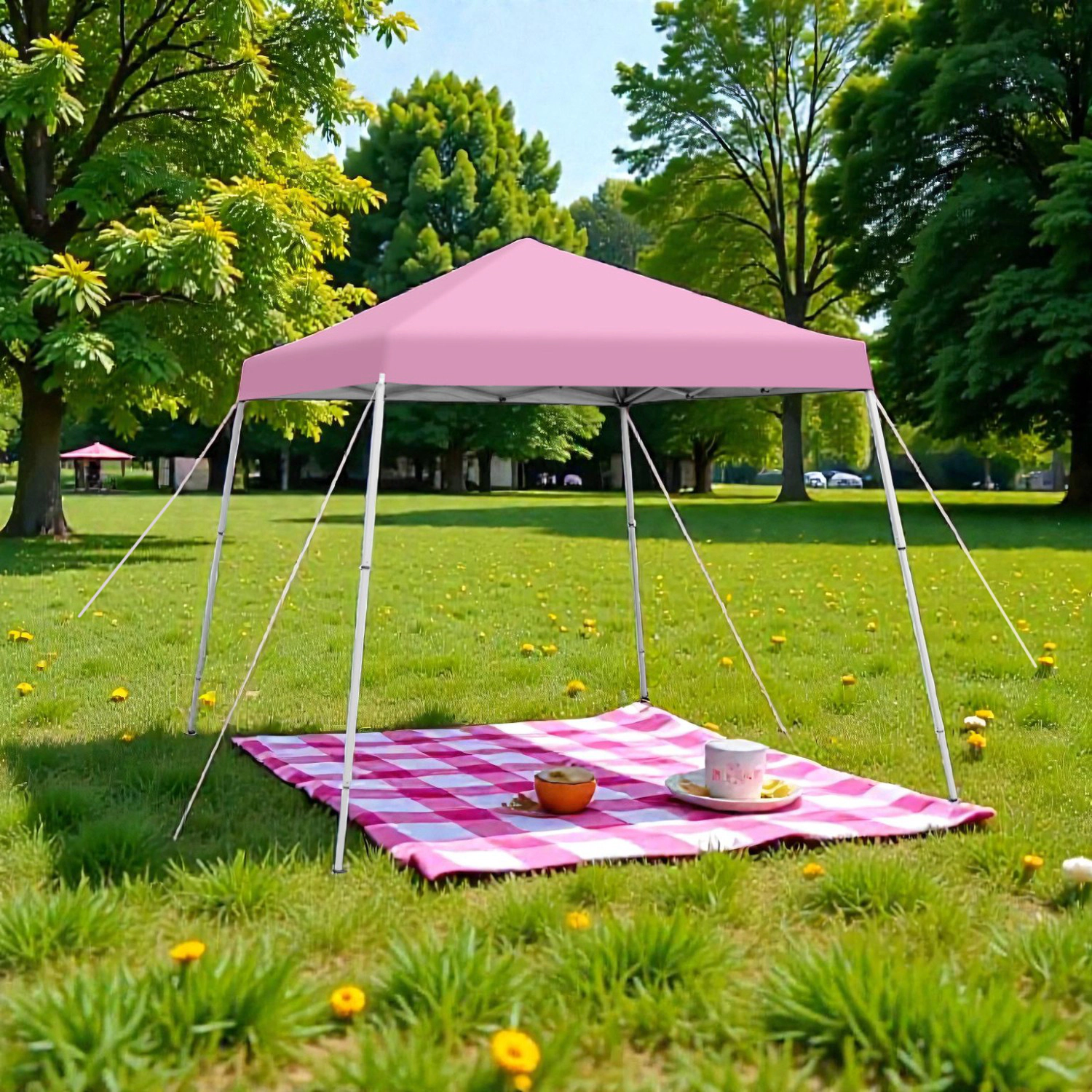 Hivvago Instant Outdoor Canopy Tent with Foldable Frame and Storage Bag
