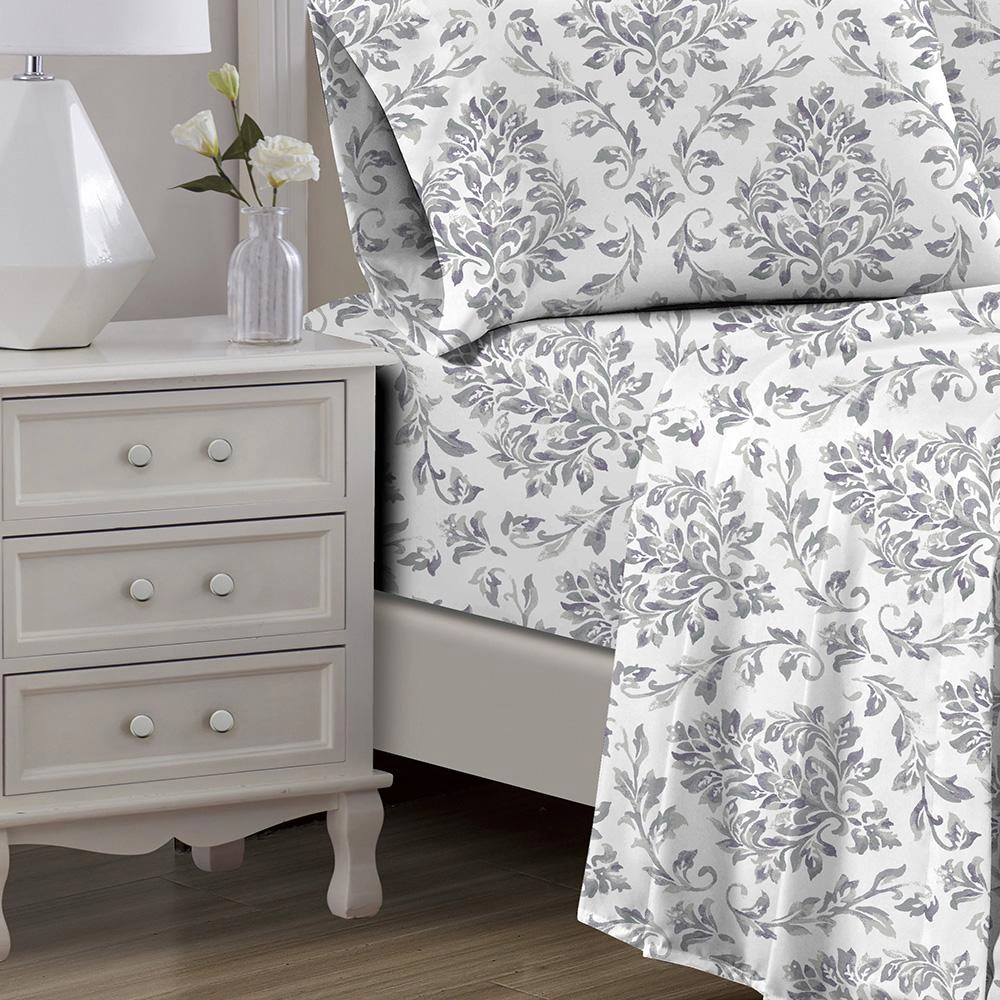 RT Designers Collection Skylar Organic Cotton Ultra Soft Printed Sheet Set Multi Queen