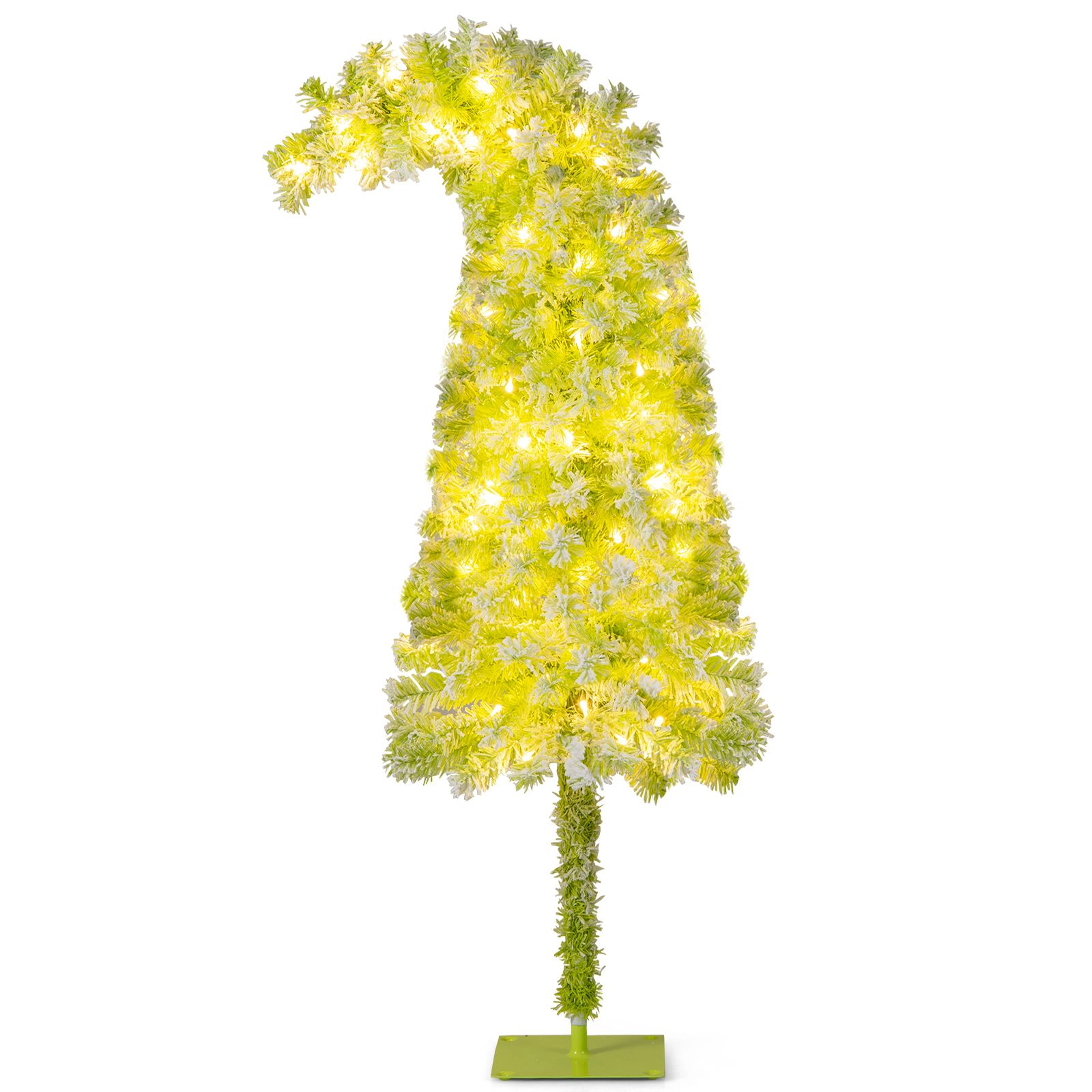 SlickBlue Pre-Lit Pencil Christmas Tree with Warm White LED Lights