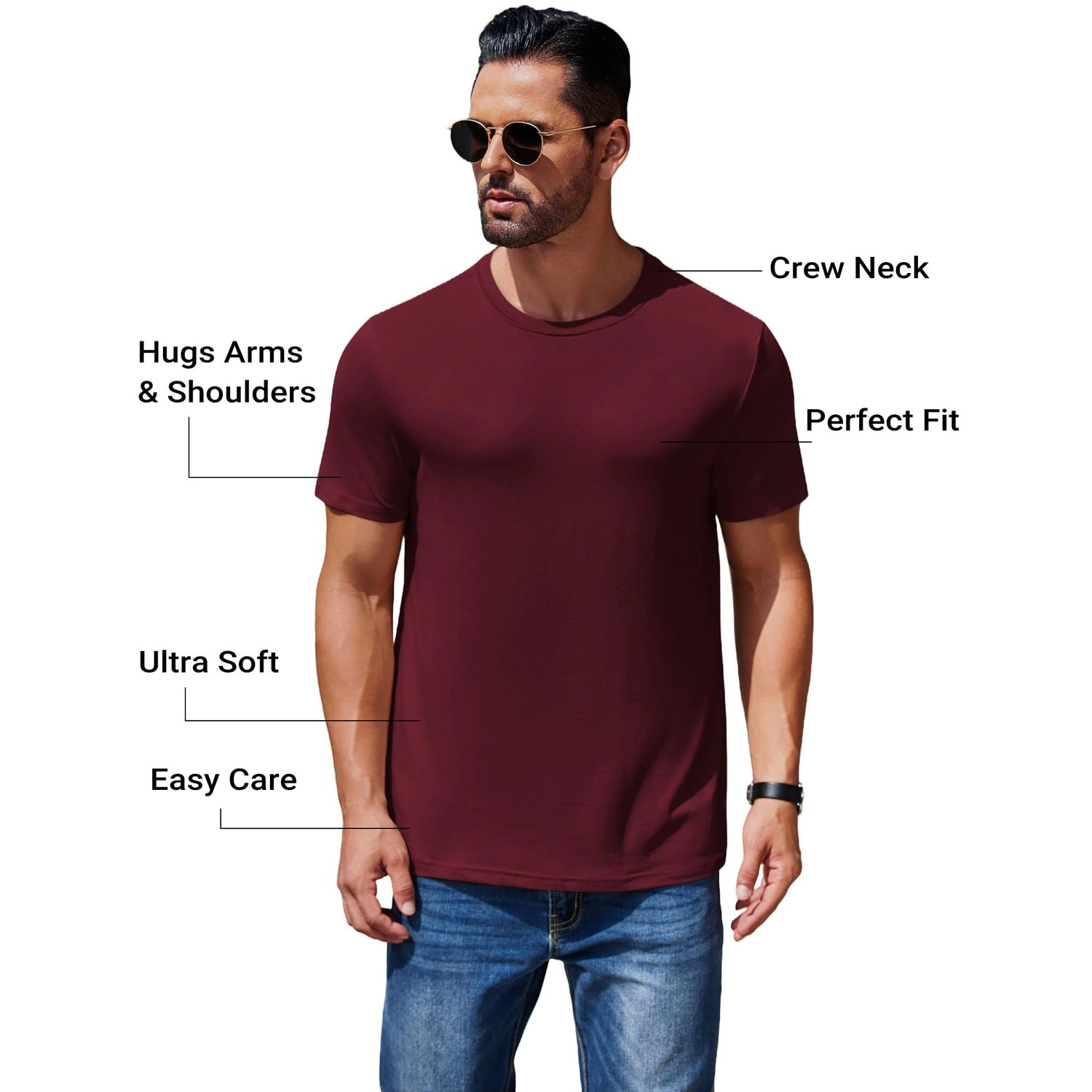COOFANDY Mens Short Sleeve Button Down Shirt  Lapel Collar Pocket Casual Tops
