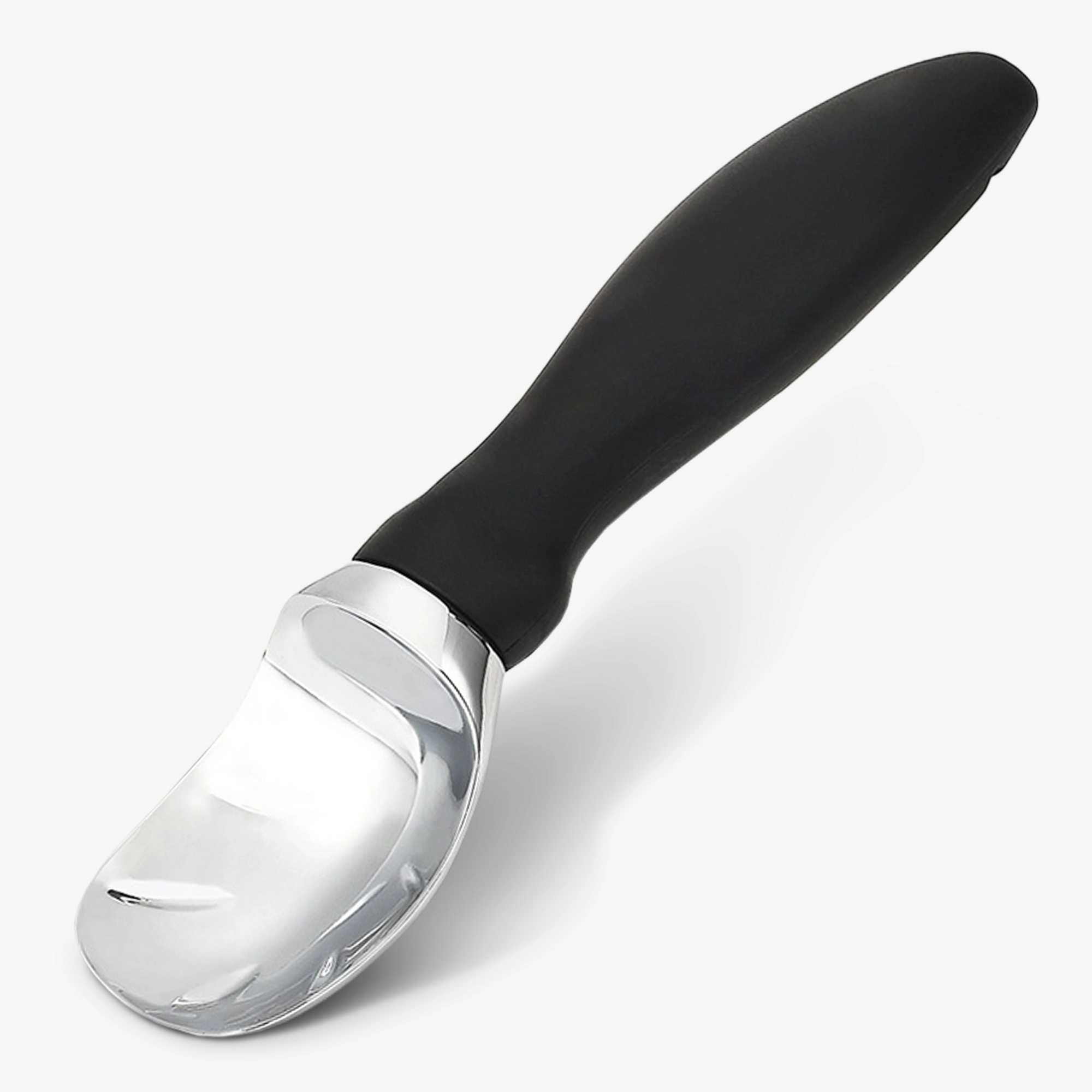 Cheer Collection Heavy Duty Stainless Steel Ice Cream Scoop with Comfort Grip